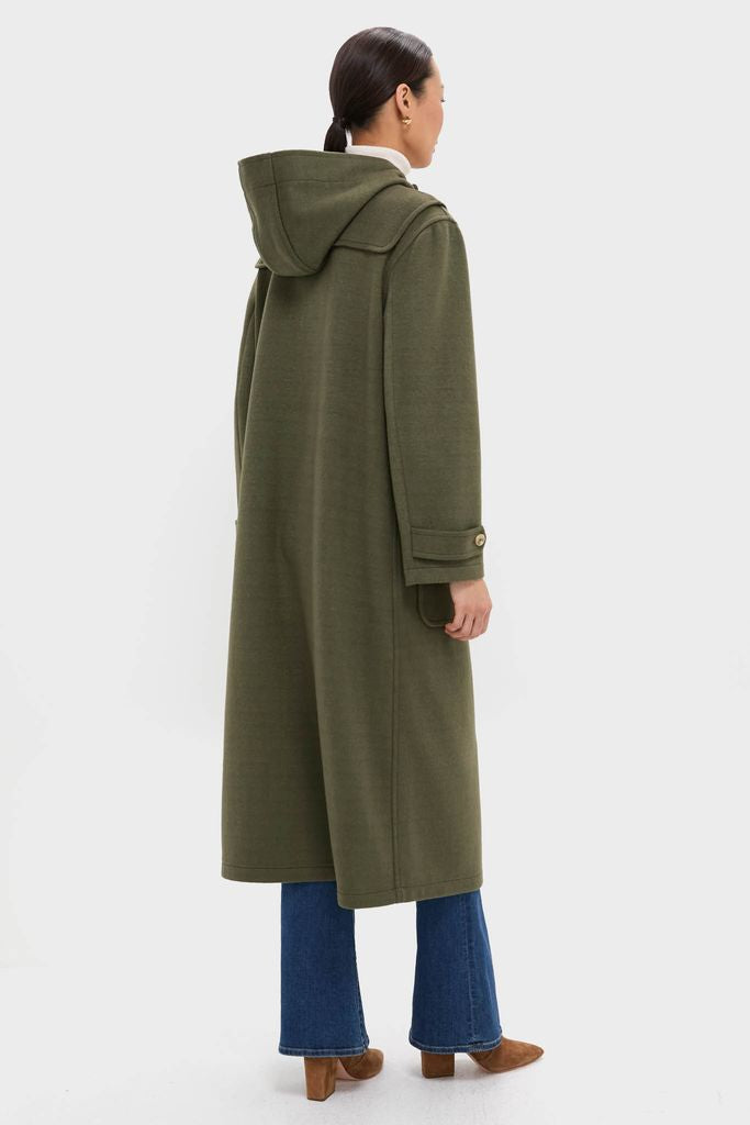 Olive Green Arthur Toggle Stadium Coat-Beilave