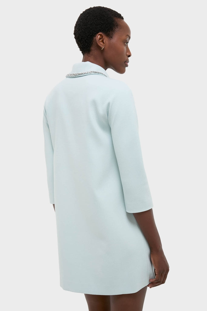 Ice Blue Embellished Nicola Dress-Beilave