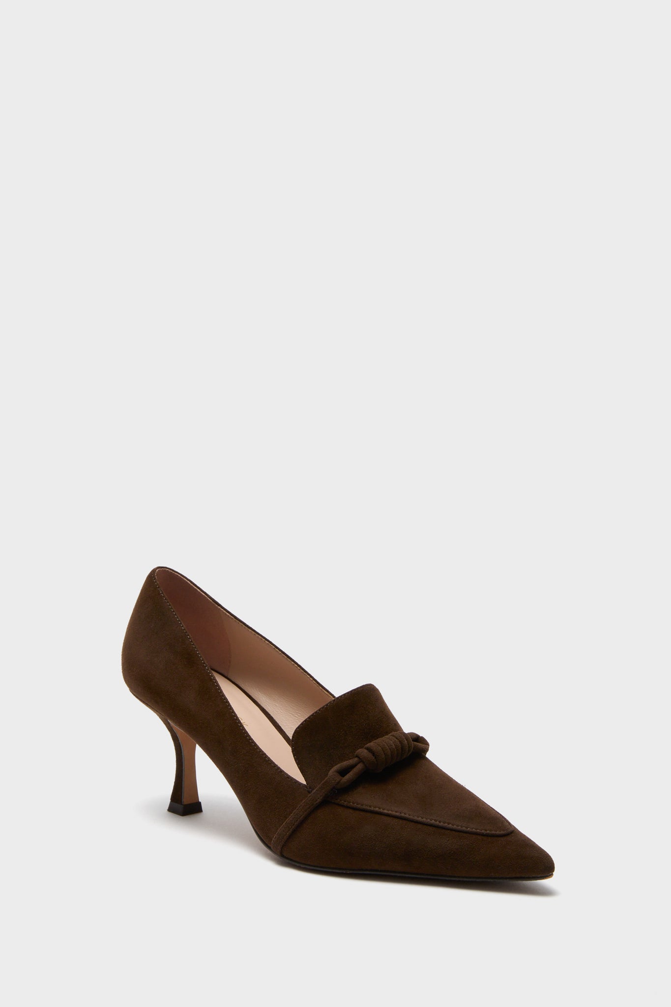 Chocolate Suede Morgan Heels-Beilave