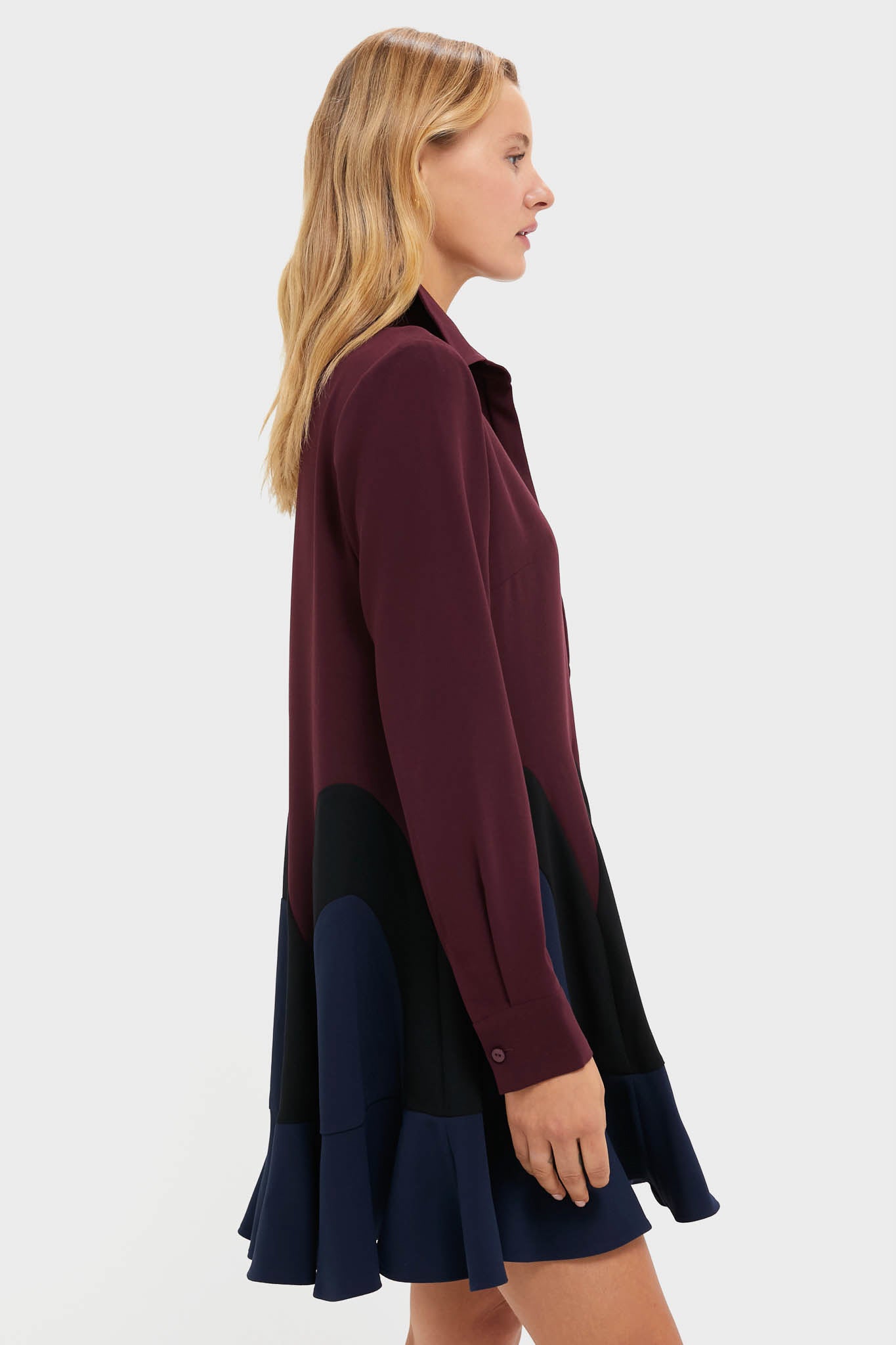 Winetasting Flounce Nadia Dress-Beilave