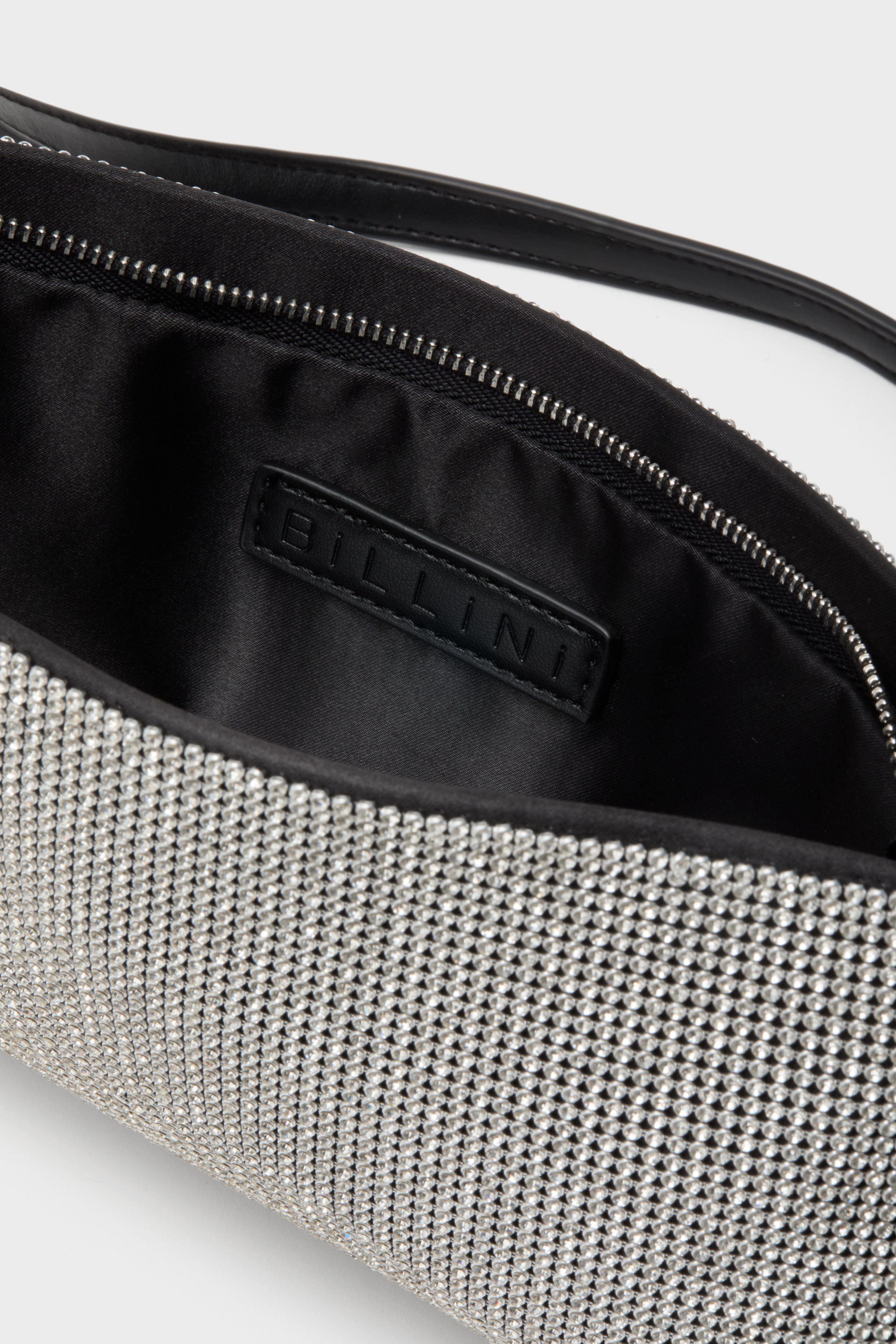 Silver Diamante Sophia Shoulder Bag-Beilave