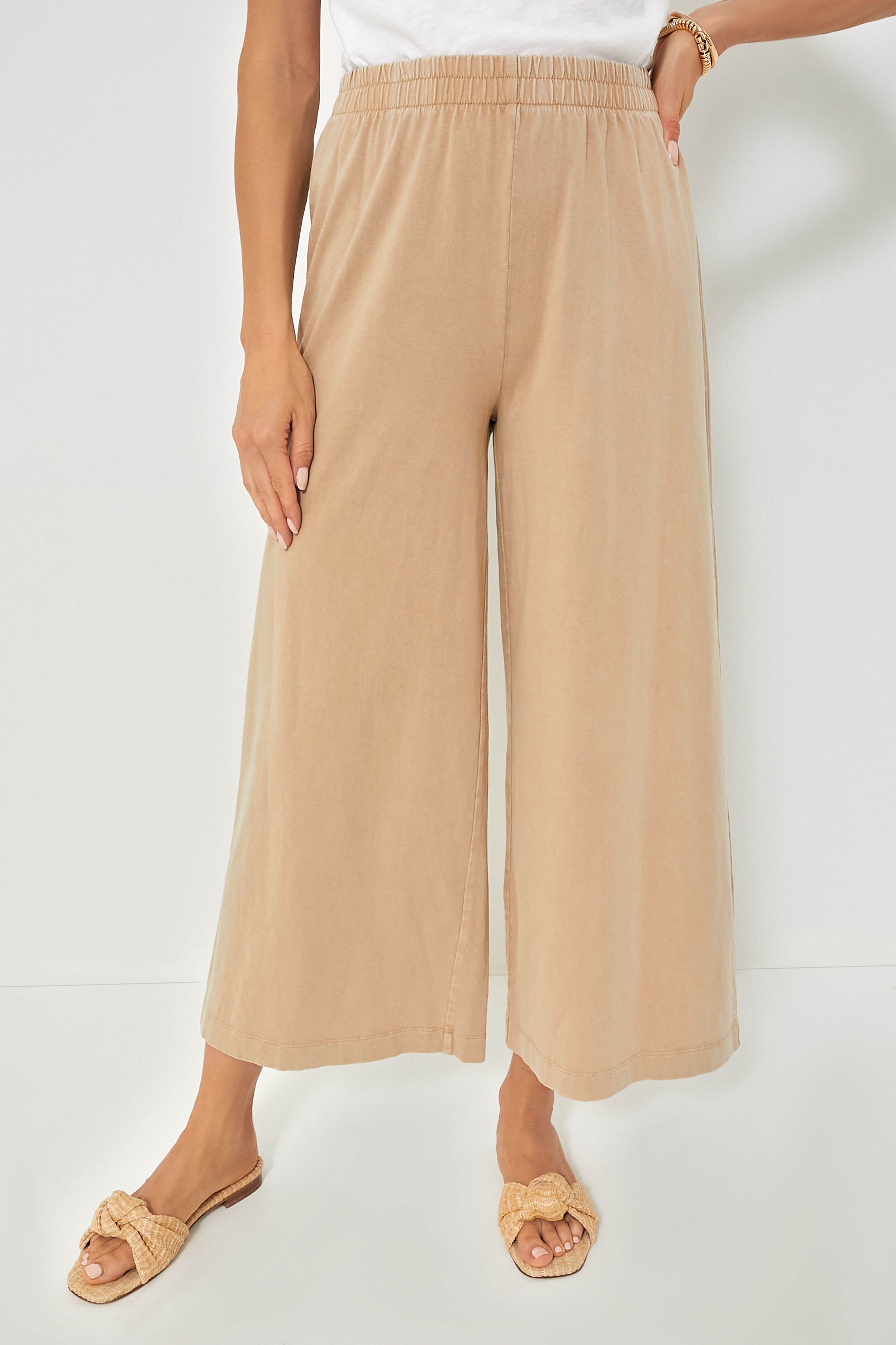 Rattan Scout Jersey Flare Pants-Beilave