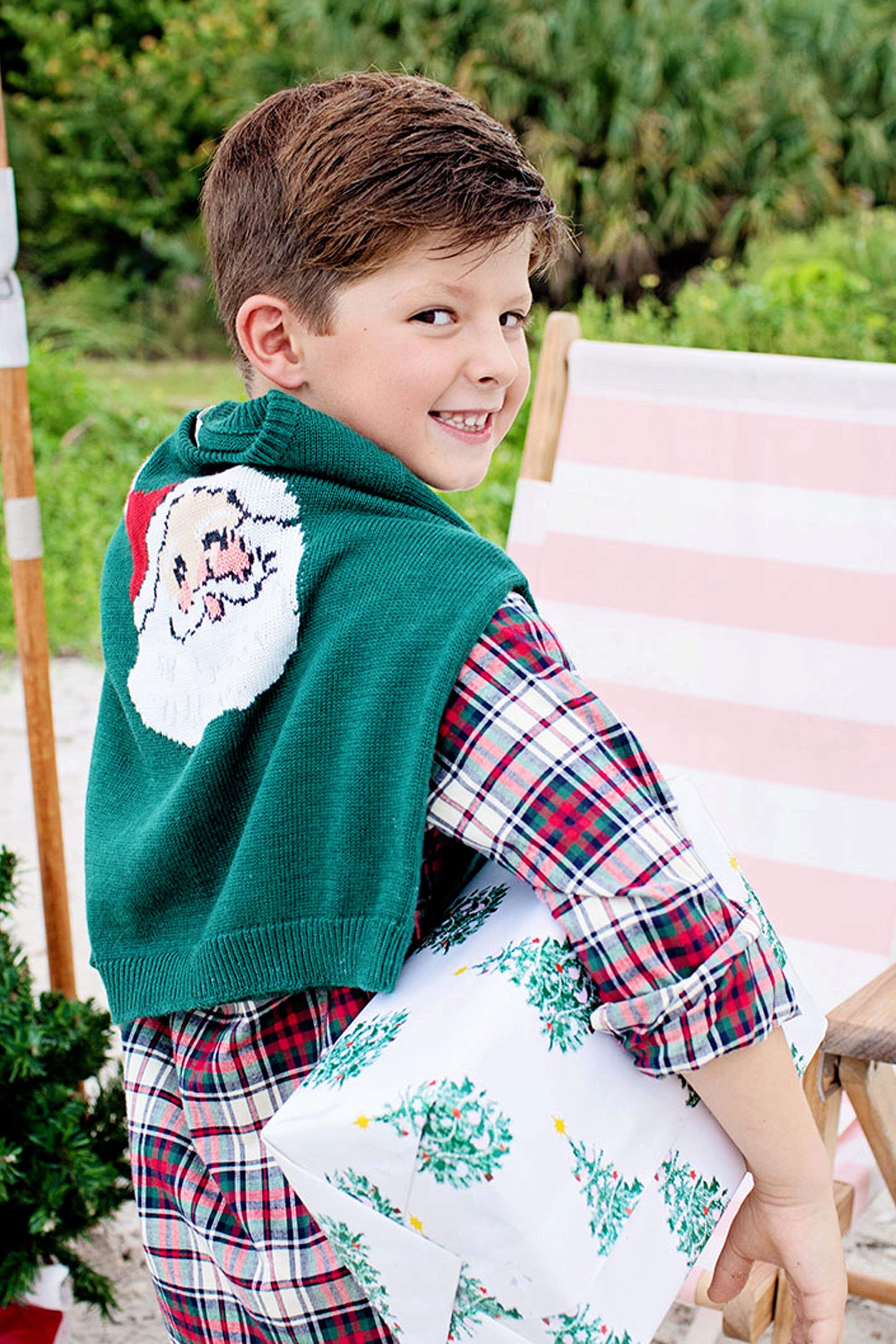 Evergreen Santa Baby Boys Oliver Sweater-Beilave