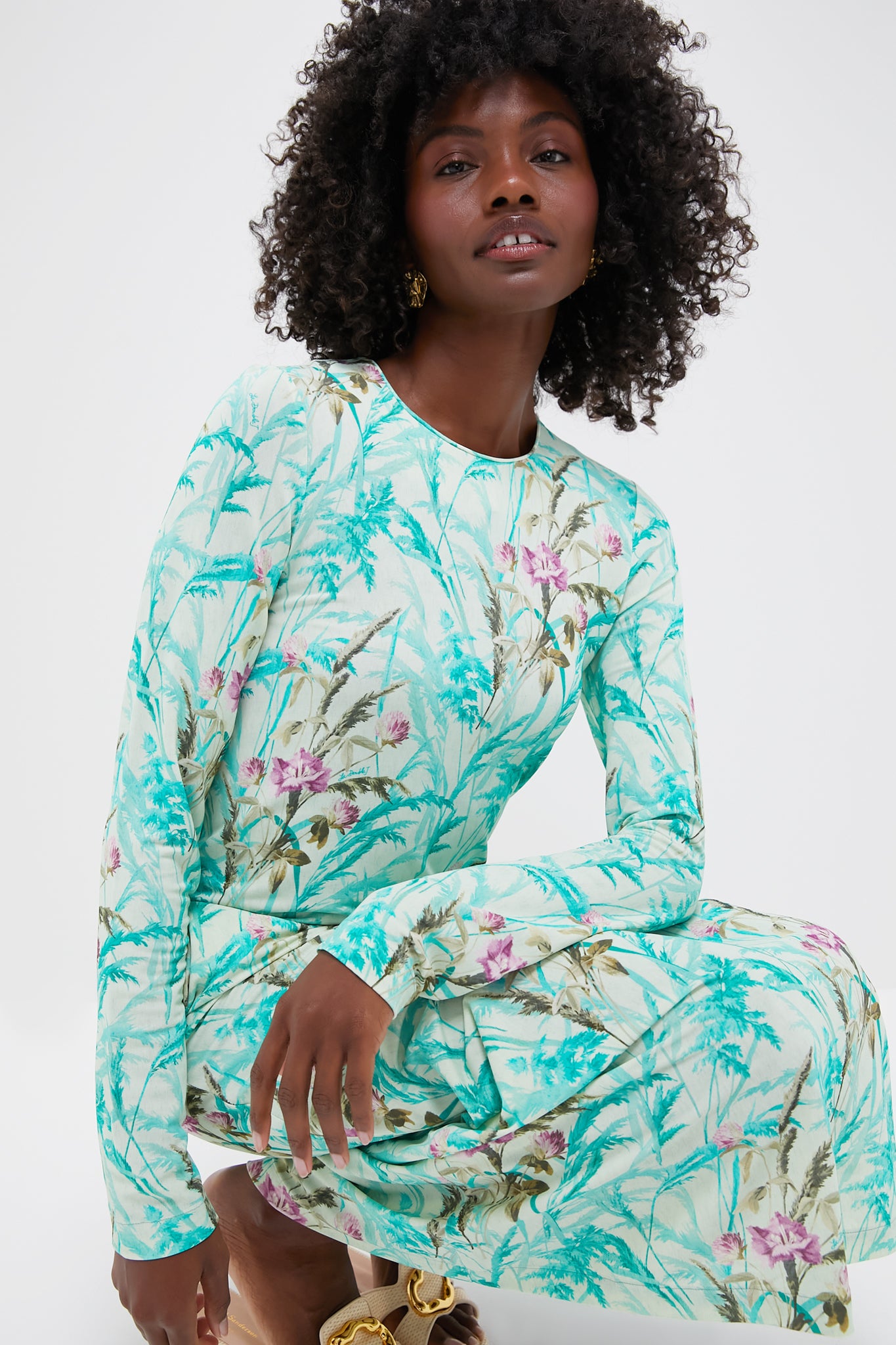 Heath Long Sleeve Swing Dress-Beilave