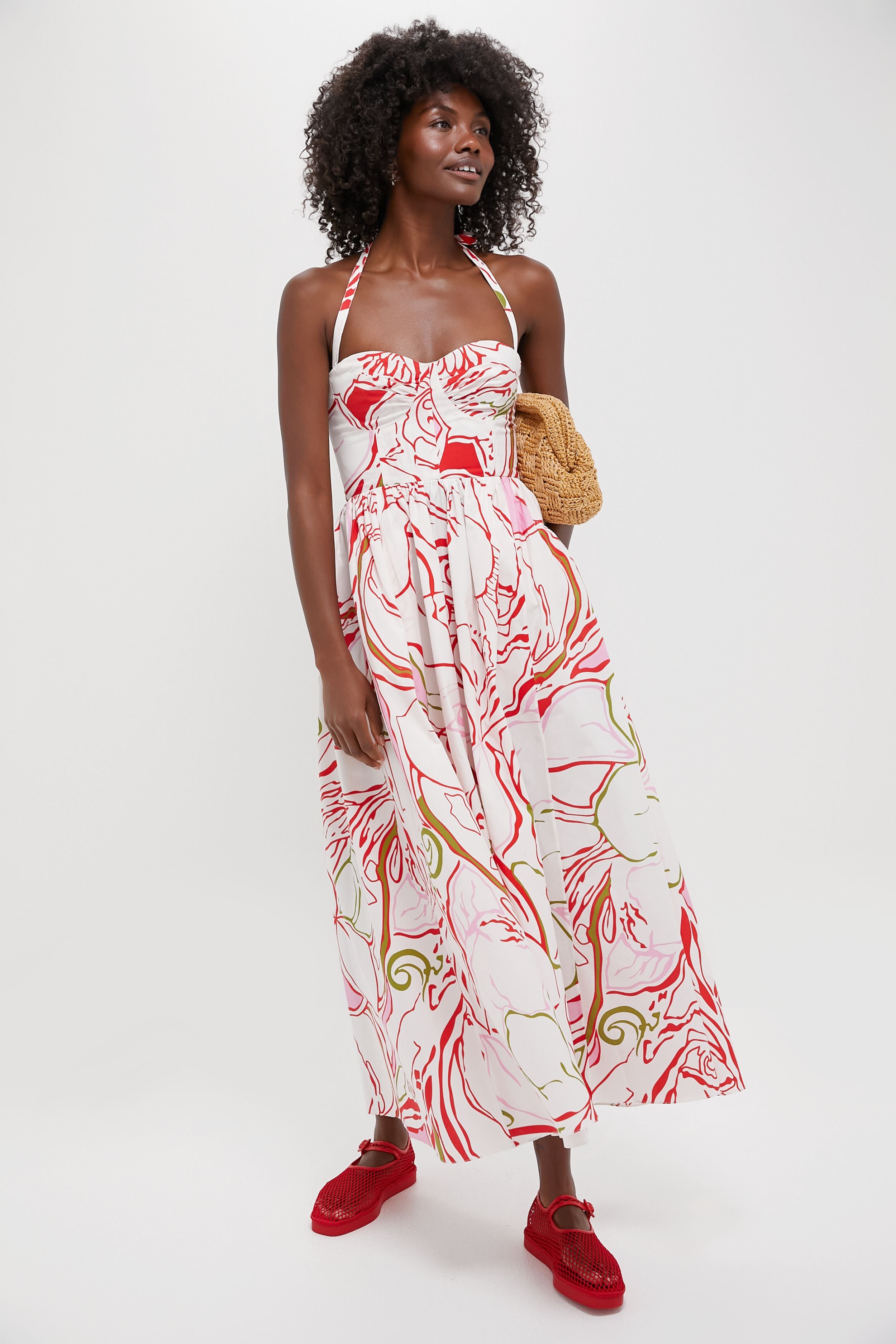 Red Netted Mesh Rita Mary Janes-Beilave