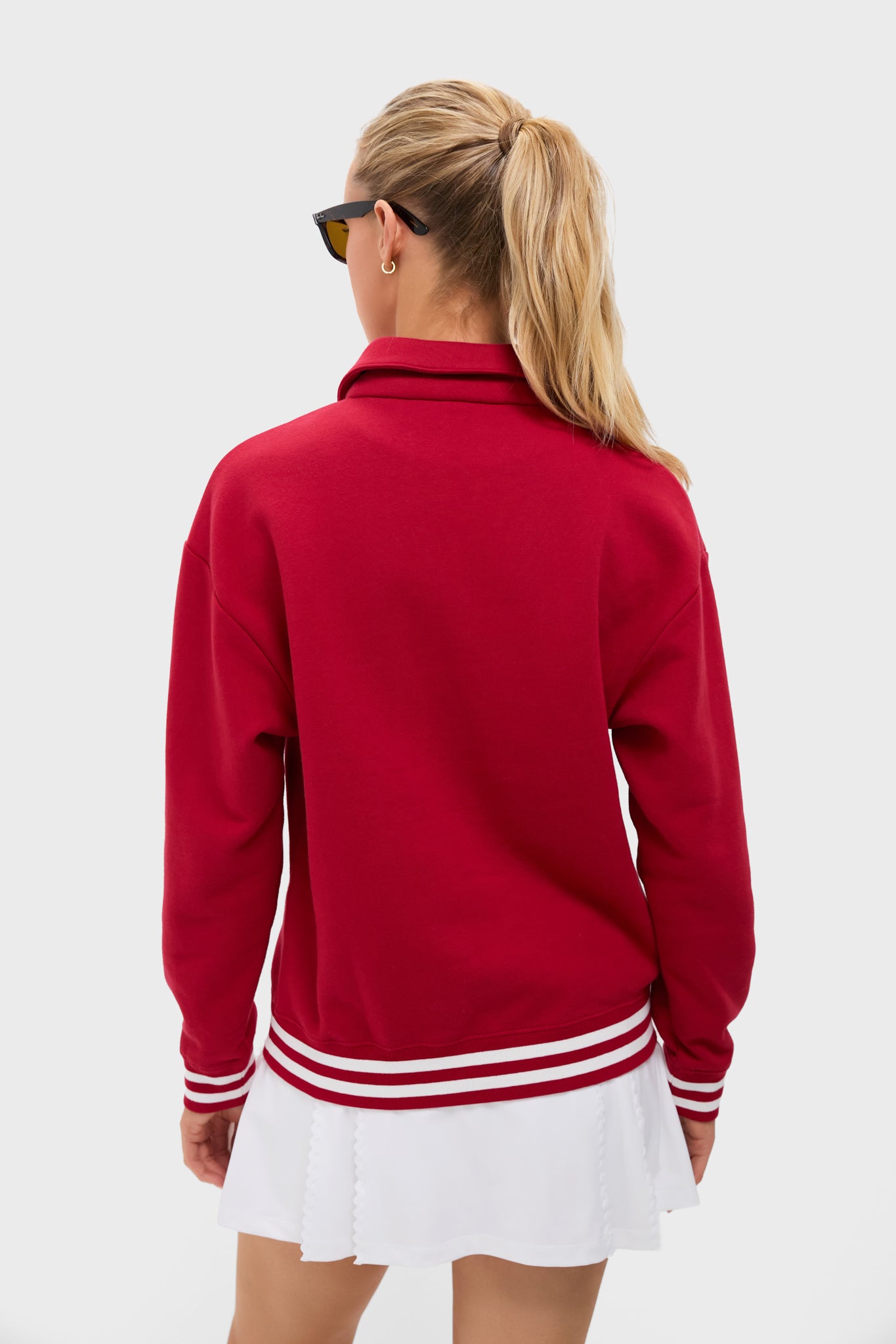 Red 100% Cotton Perry Pullover-Beilave