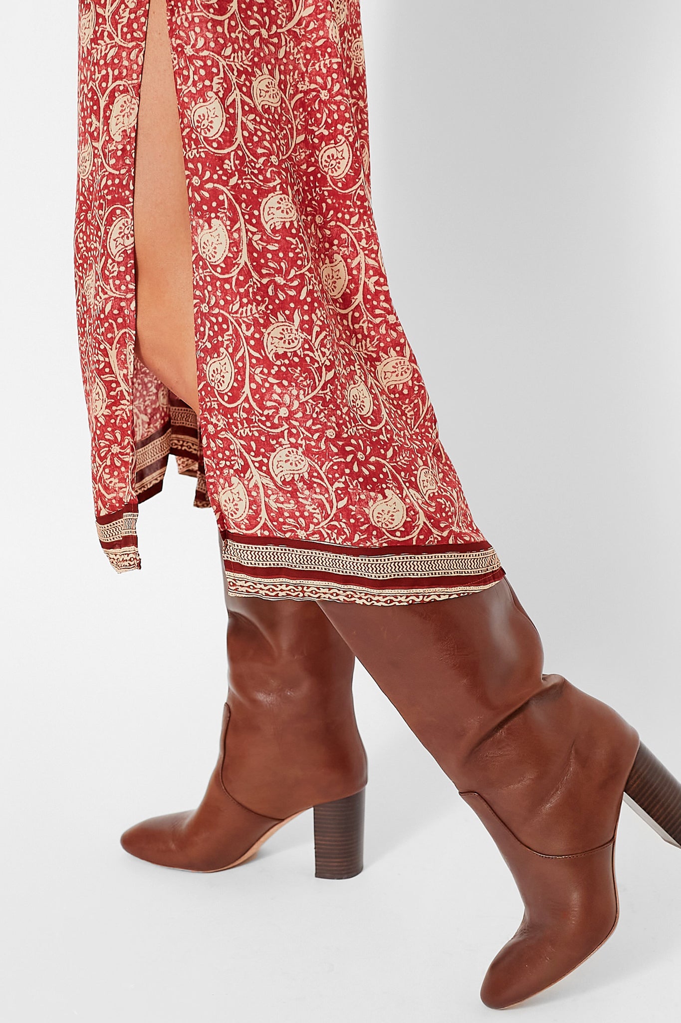 Water Lily Terracotta Isobel Dress-Beilave