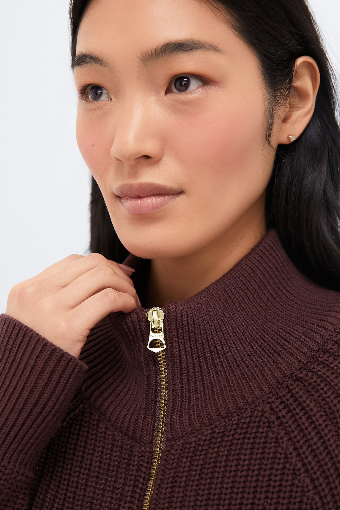 Deep Mahogany Tessa Knit Jacket-Beilave