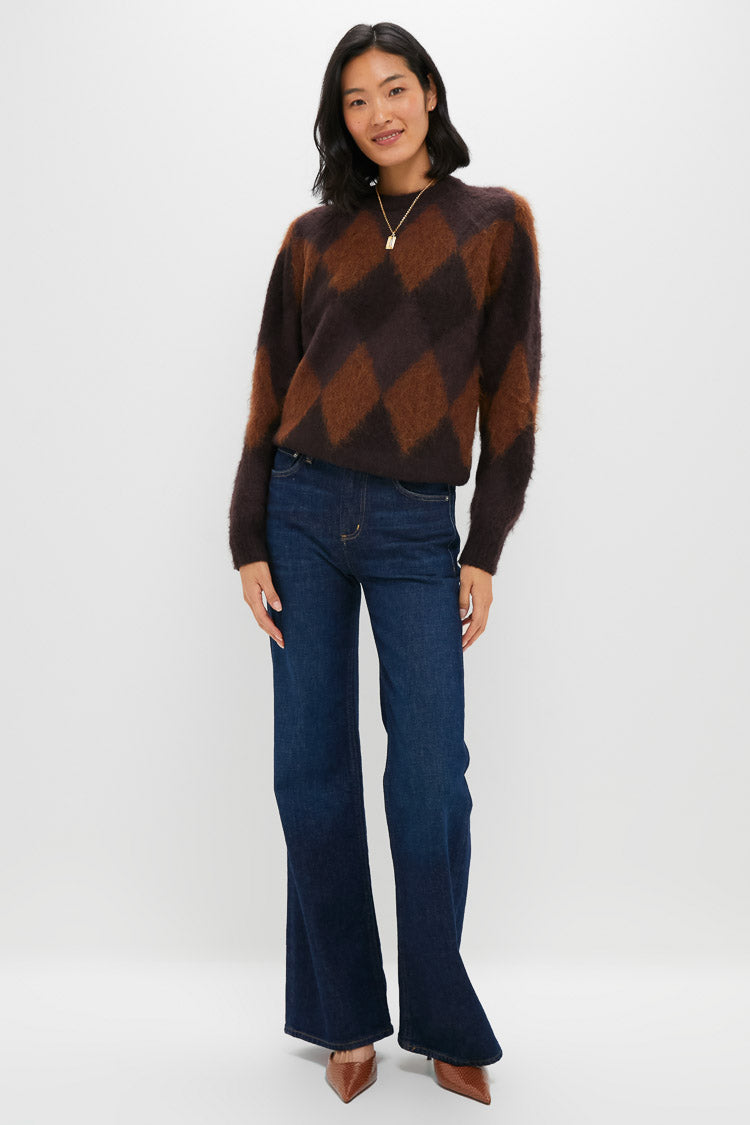Deep Plum Bronco and Dark Umber Ezra Sweater-Beilave