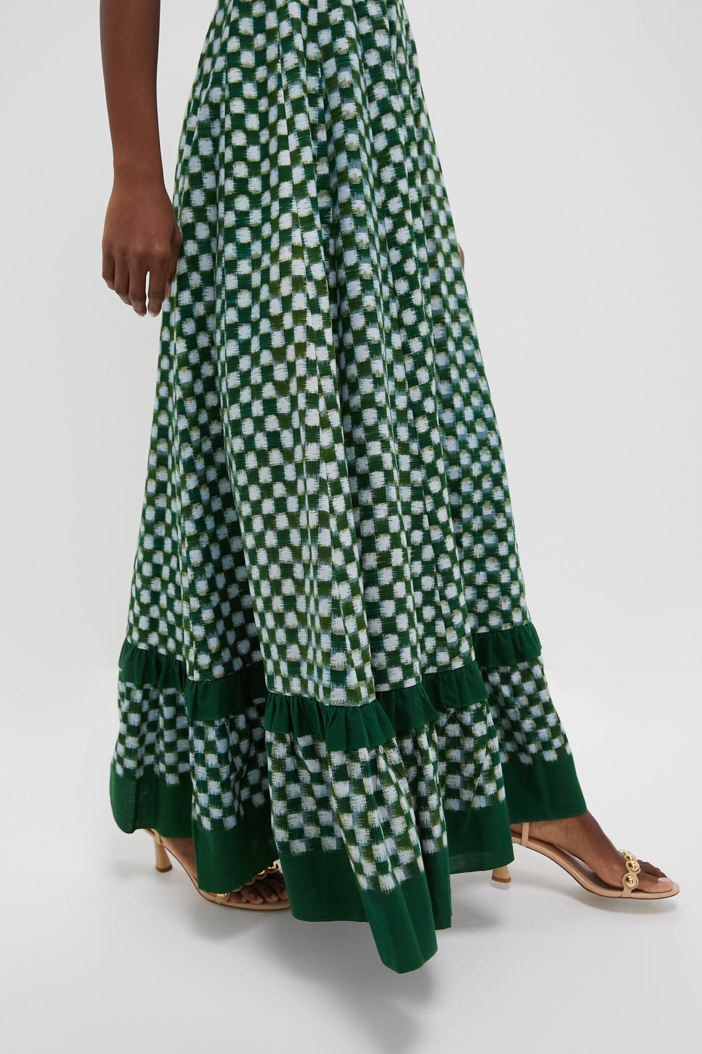 Green Checkmate Dress-Beilave
