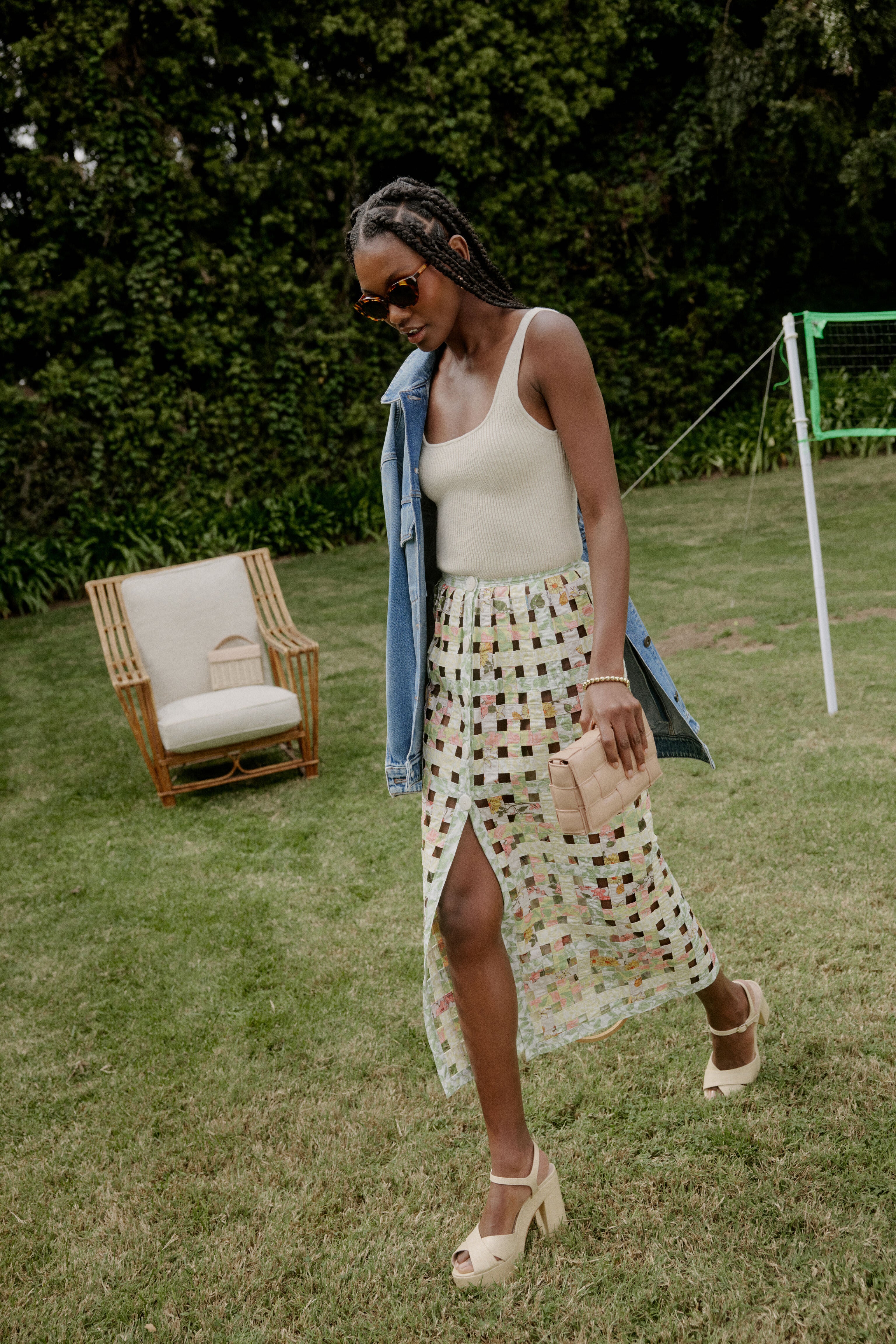 Warm Multi Basket Skirt-Beilave