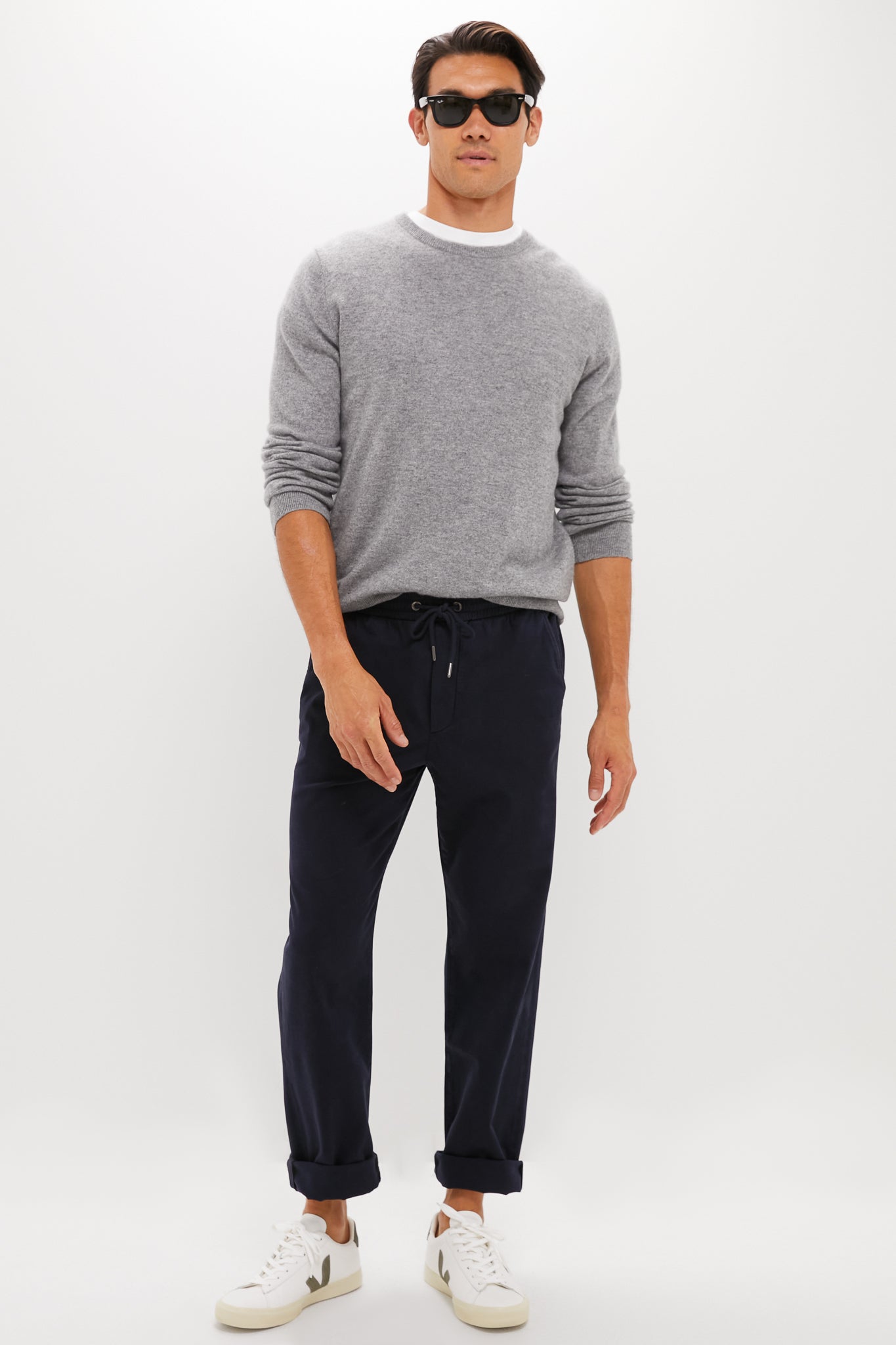 Faded Black Relaxed Fit Saturday Twill Pant-Beilave