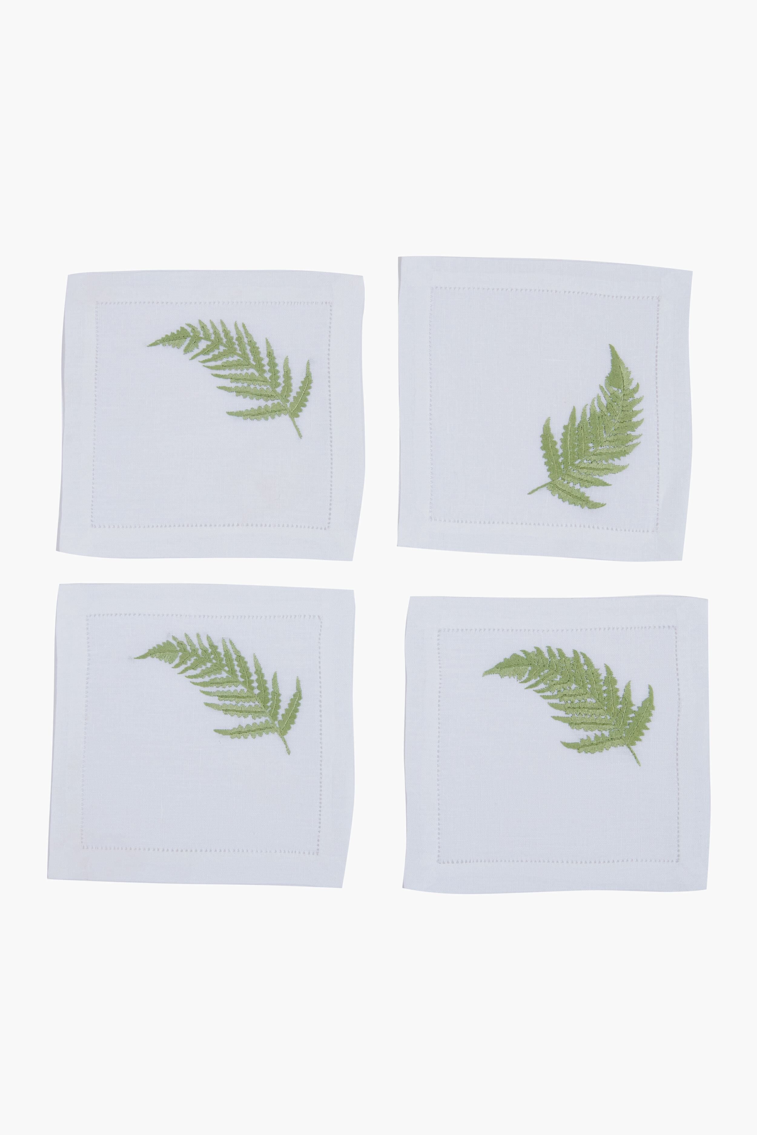 Fern Cocktail Napkins Set of 4-Beilave