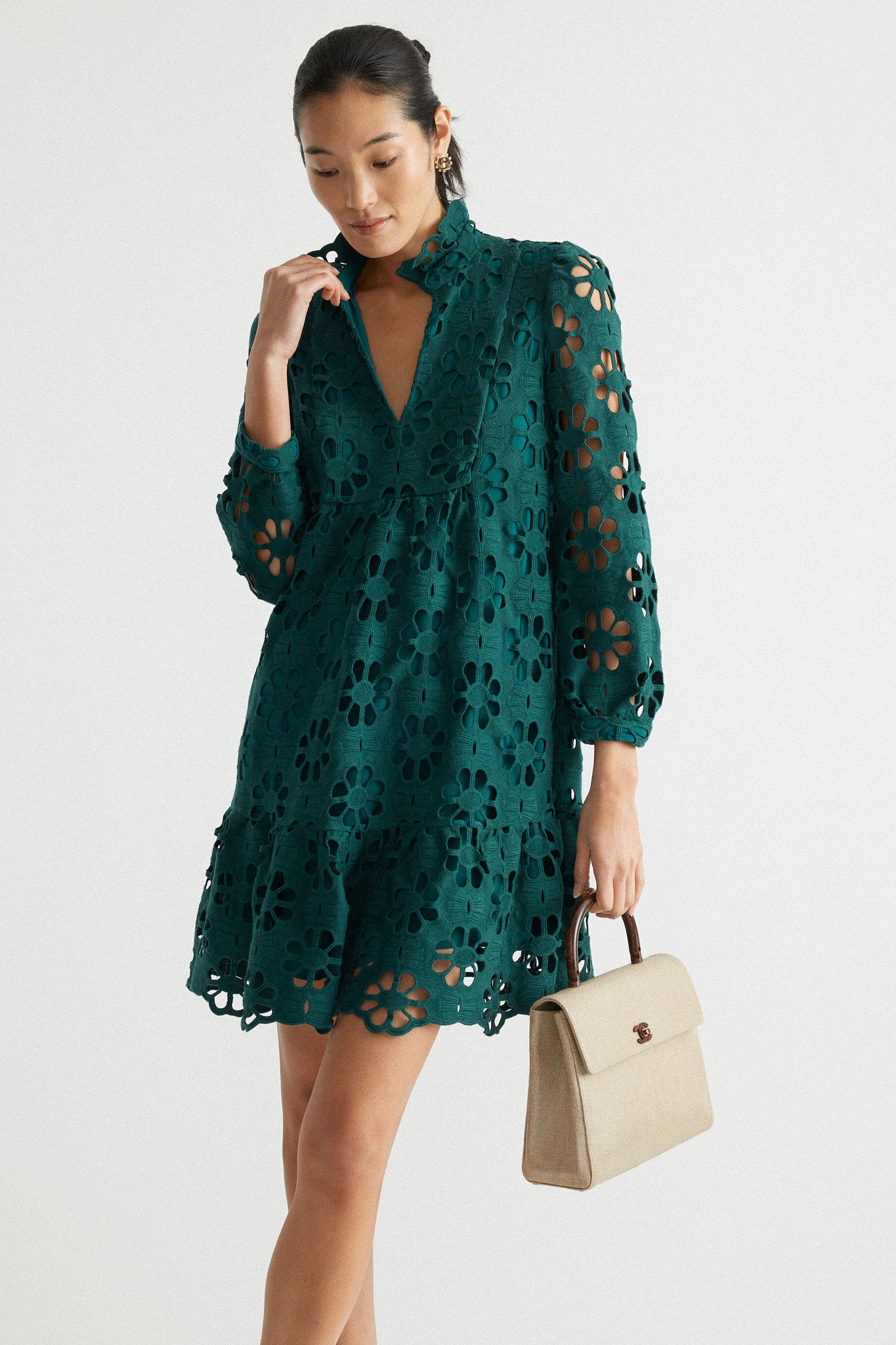 Green Lace Palmerston Dress-Beilave