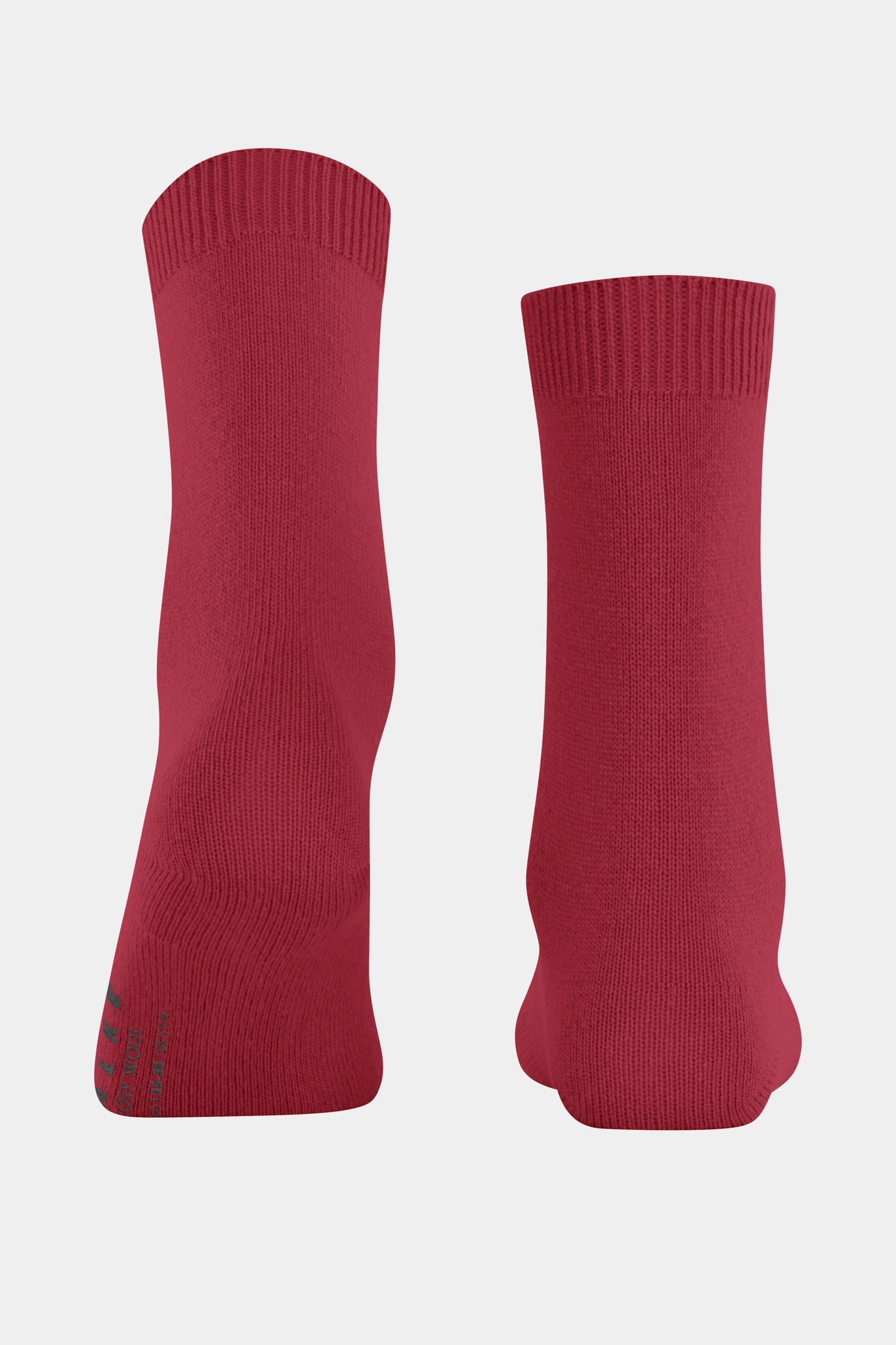 Scarlet Cosy Wool Socks-Beilave