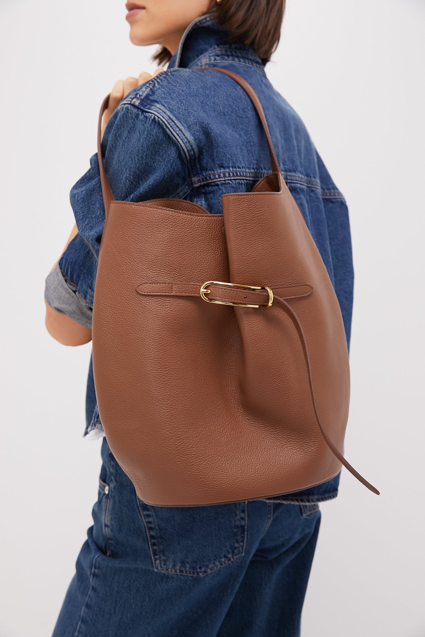 Pastry Large Belted Buckle Bag-Beilave