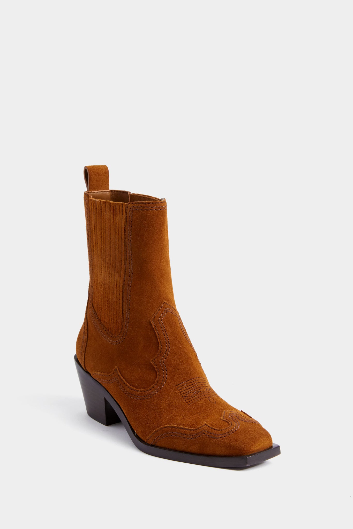 Cacao Split Suede Agnes Boots-Beilave