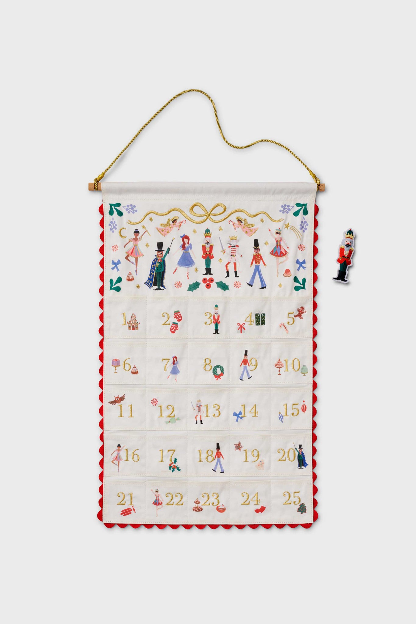 Embroidered Hanging Advent Calendar-Beilave