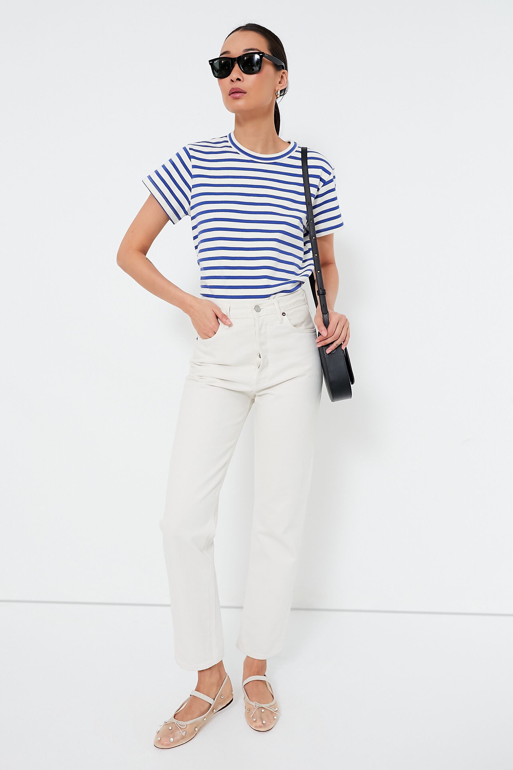 Cream Mesh with Clear Rhinestones Leonie Flats-Beilave