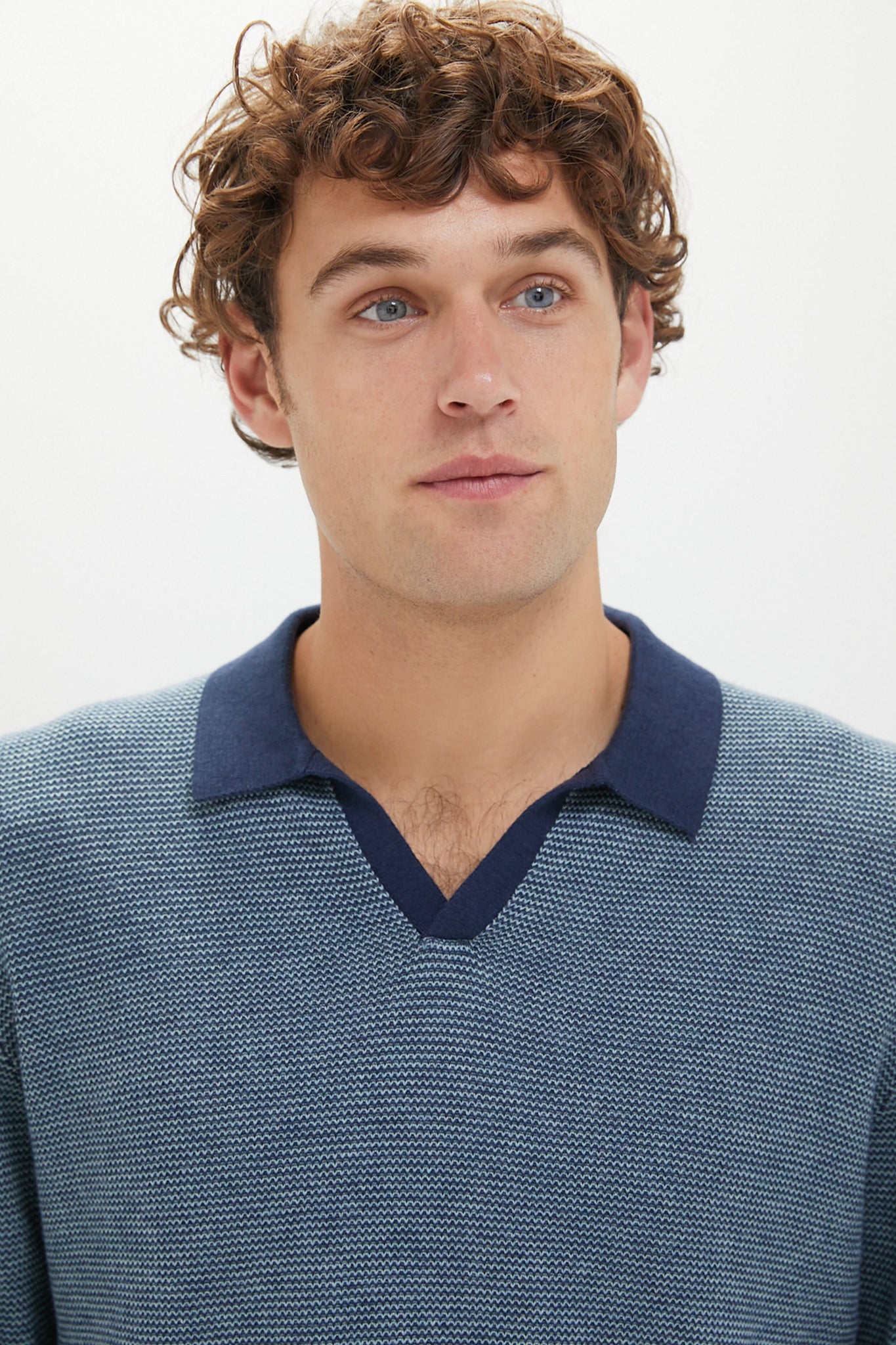 Navy Topaz Liam Sweater Polo-Beilave