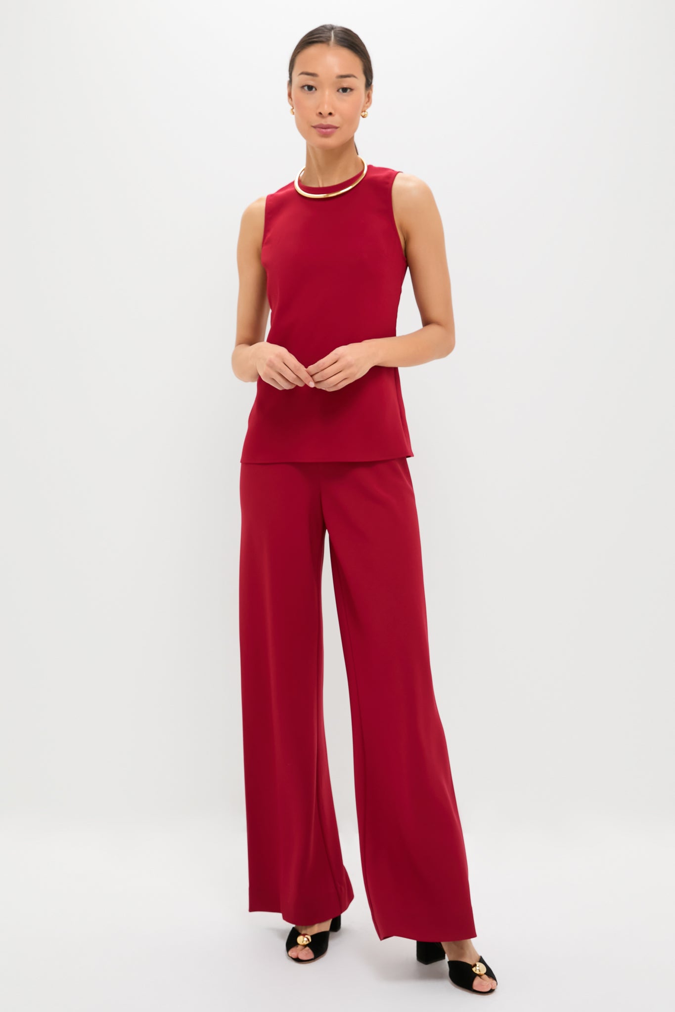 Pomegranate Stroll Pant-Beilave