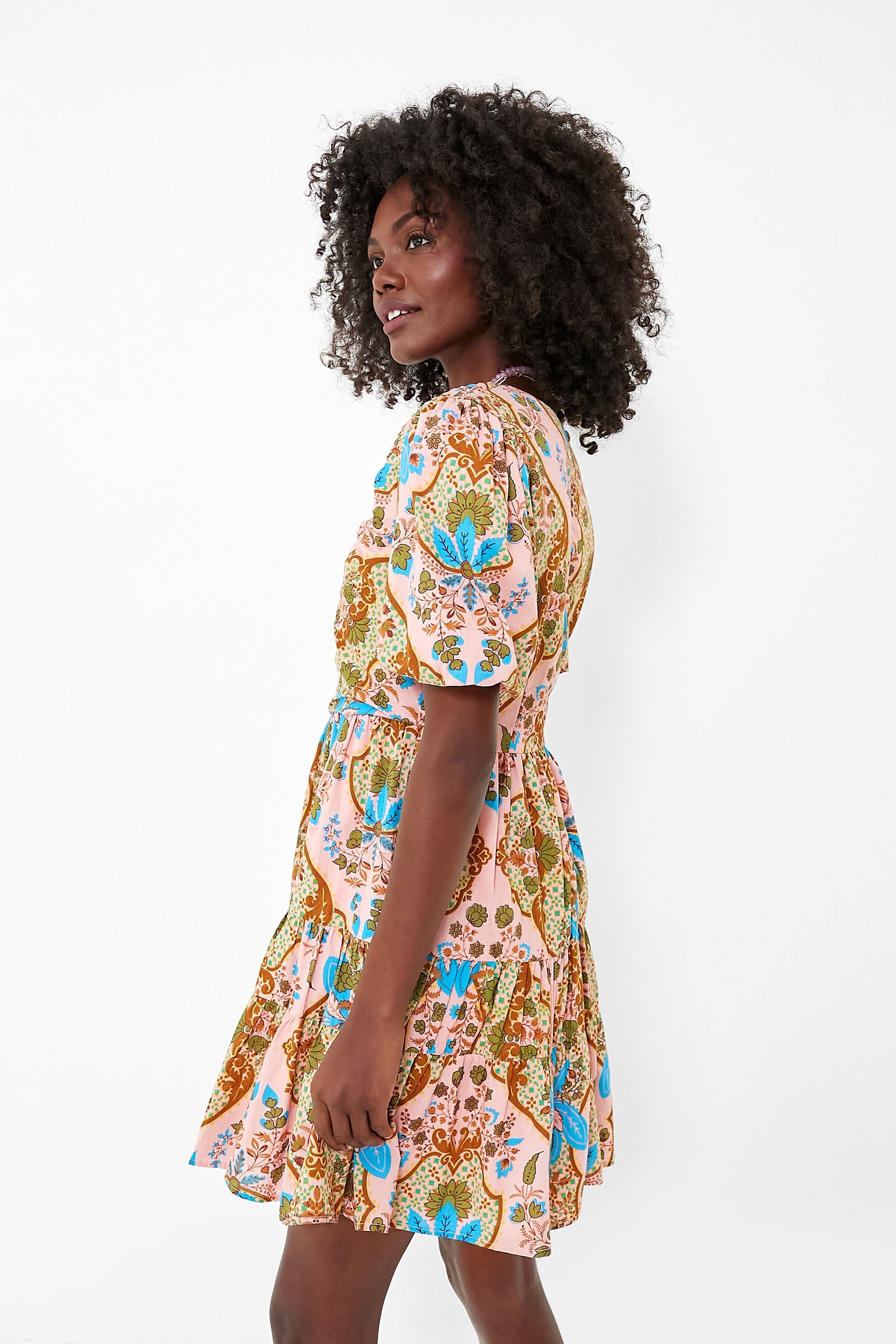 Peach Sloan Mini Dress-Beilave