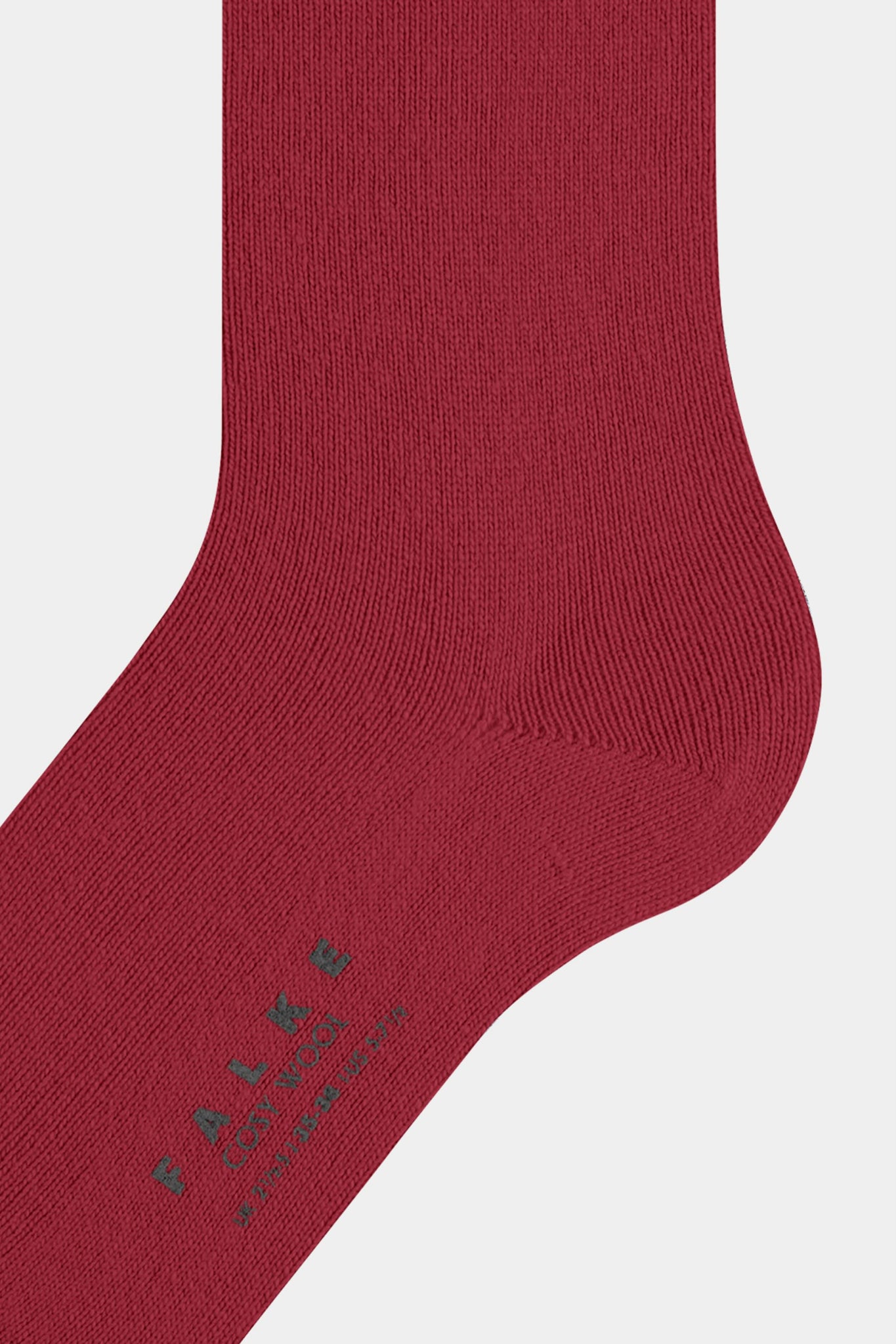Scarlet Cosy Wool Socks-Beilave