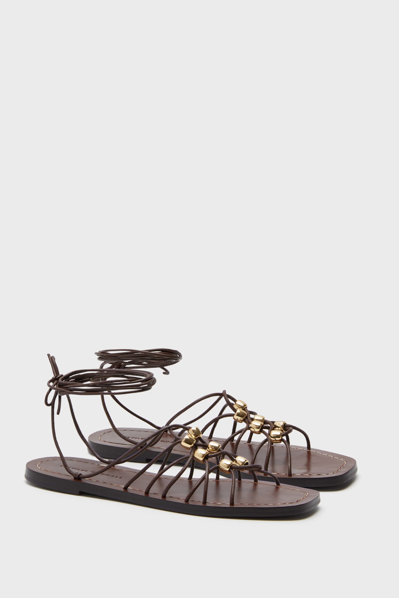 Espresso Nappa Mella Sandals-Beilave