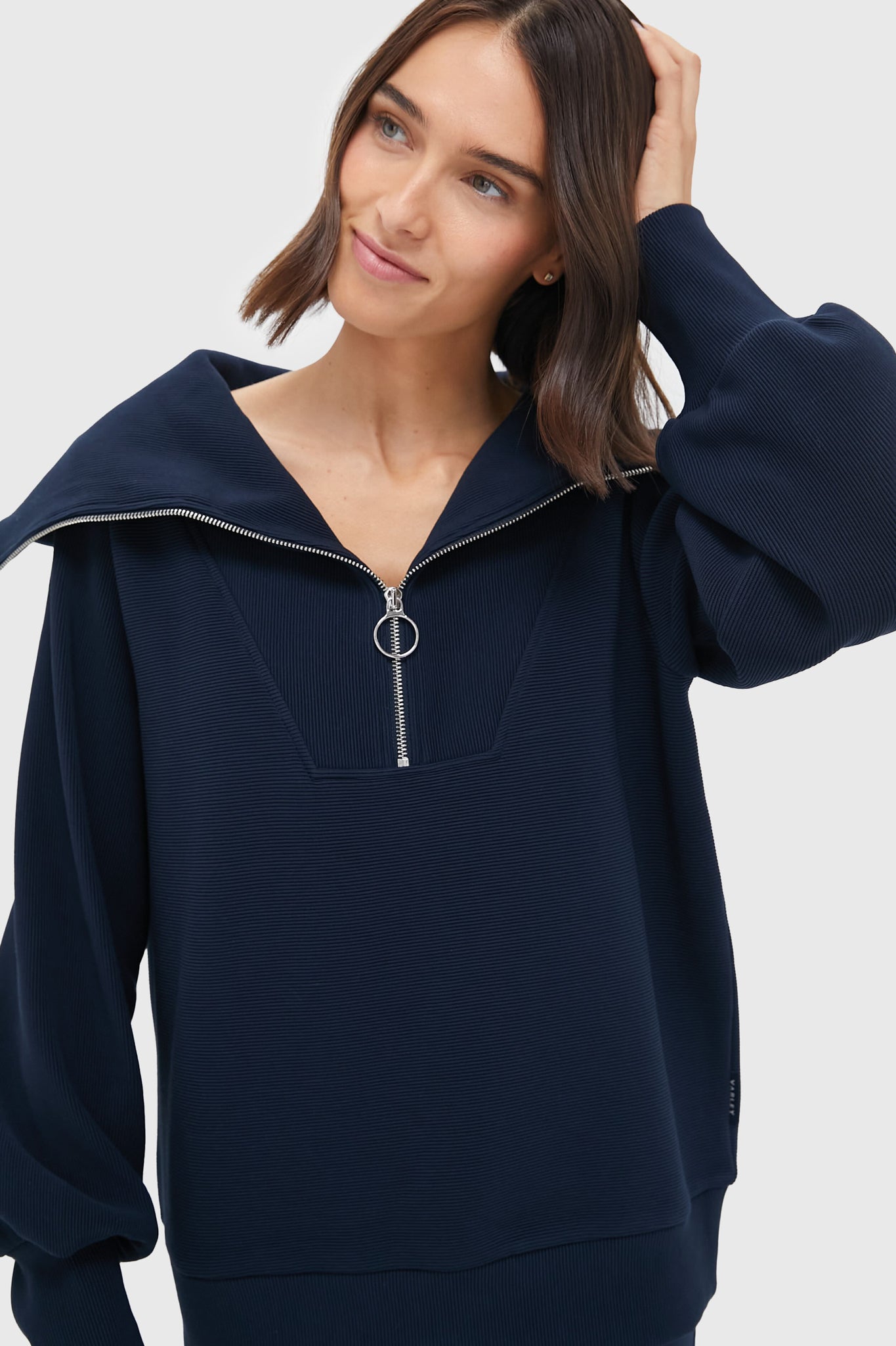 Dark Sapphire Vine Half Zip-Beilave