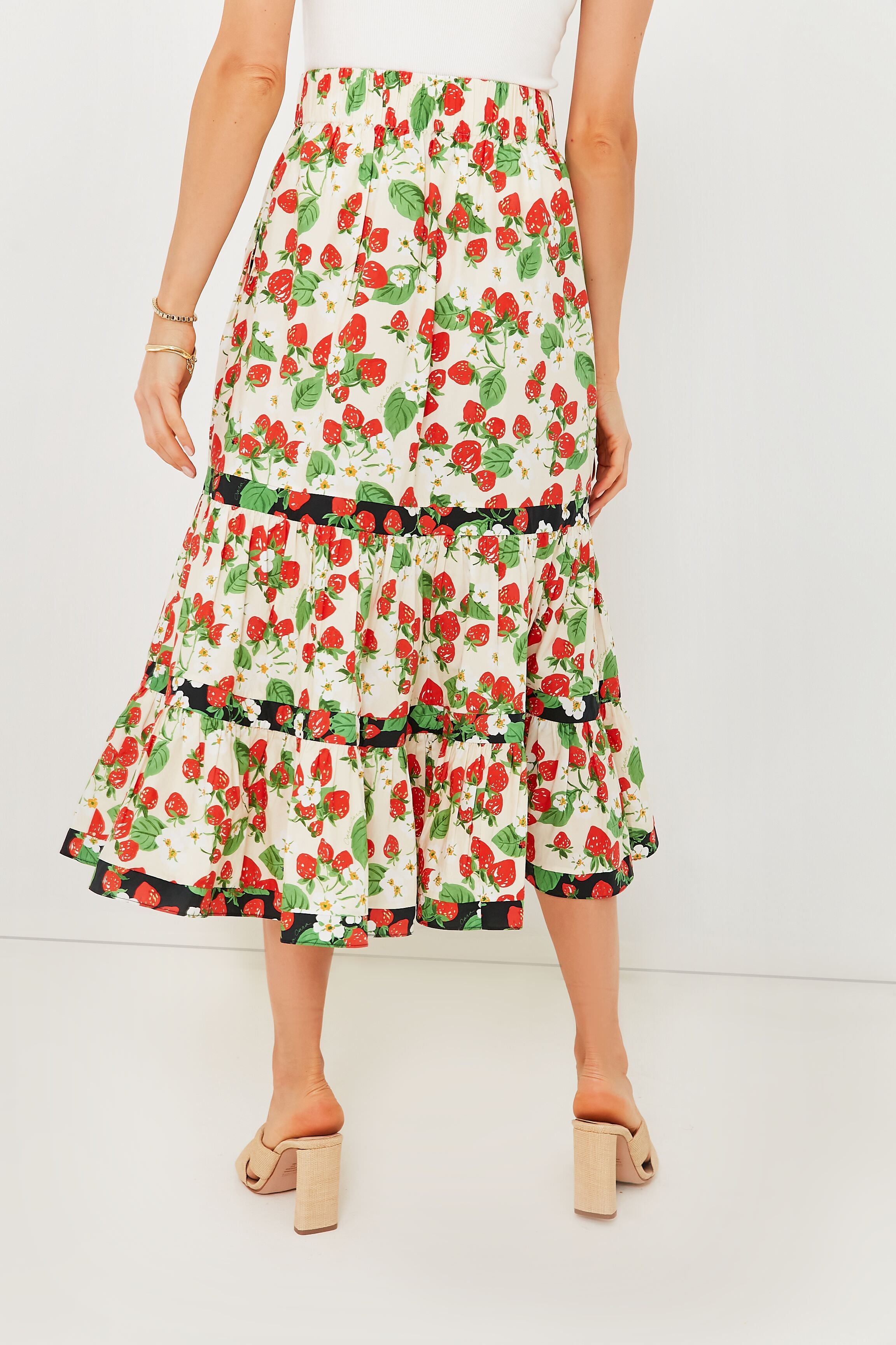 Wild Strawberry Combo Chase Skirt-Beilave