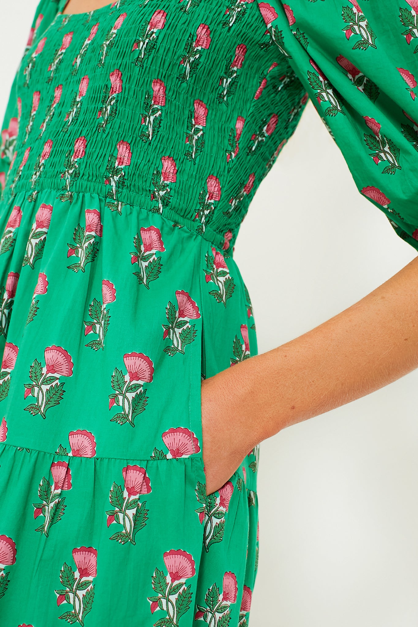 Parakeet Blossom Angelina Dress-Beilave