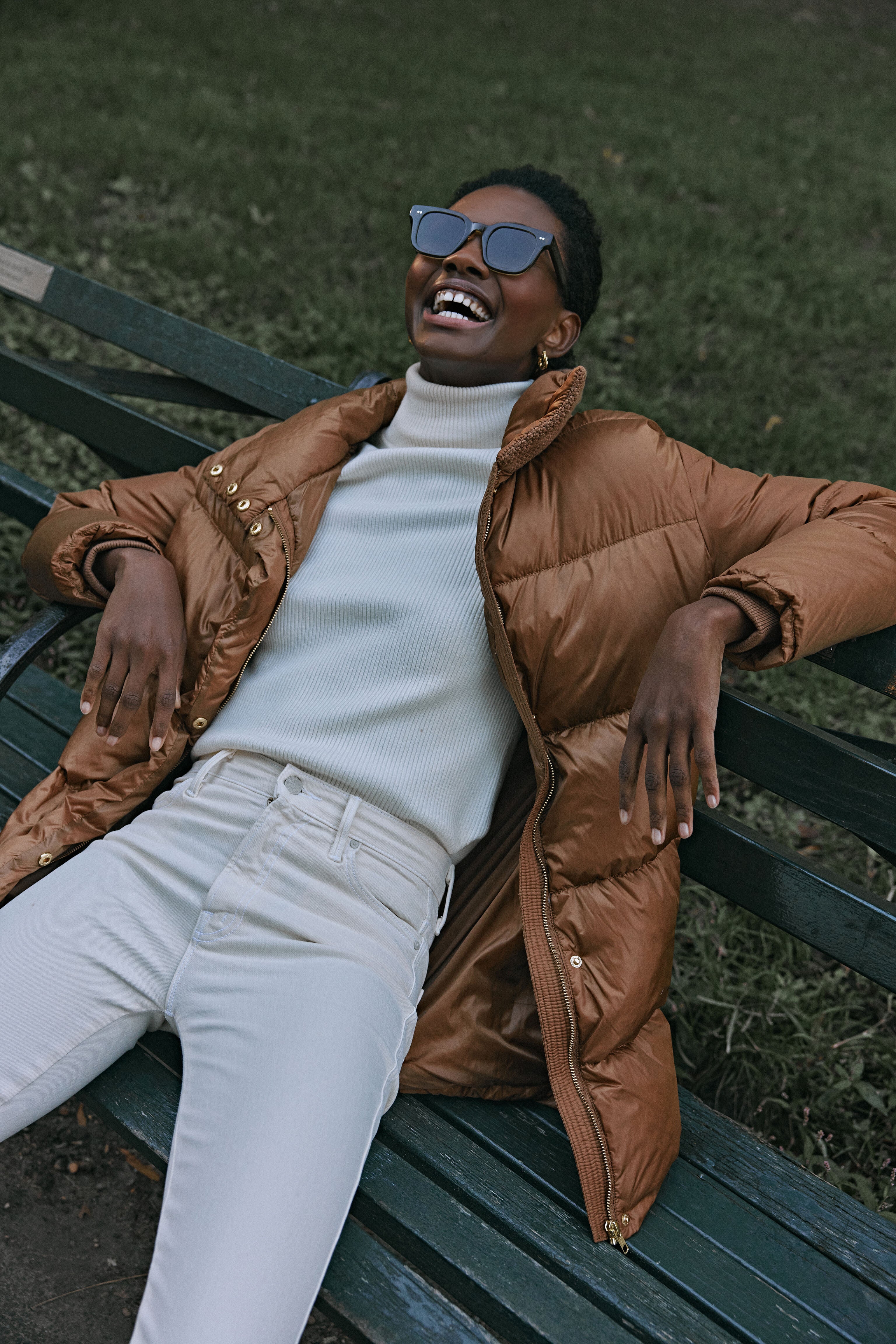 Winter White Andover Ribbed Turtleneck-Beilave