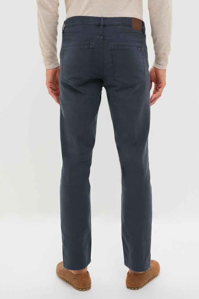 Navy Stretch Terry 5 Pocket-Beilave