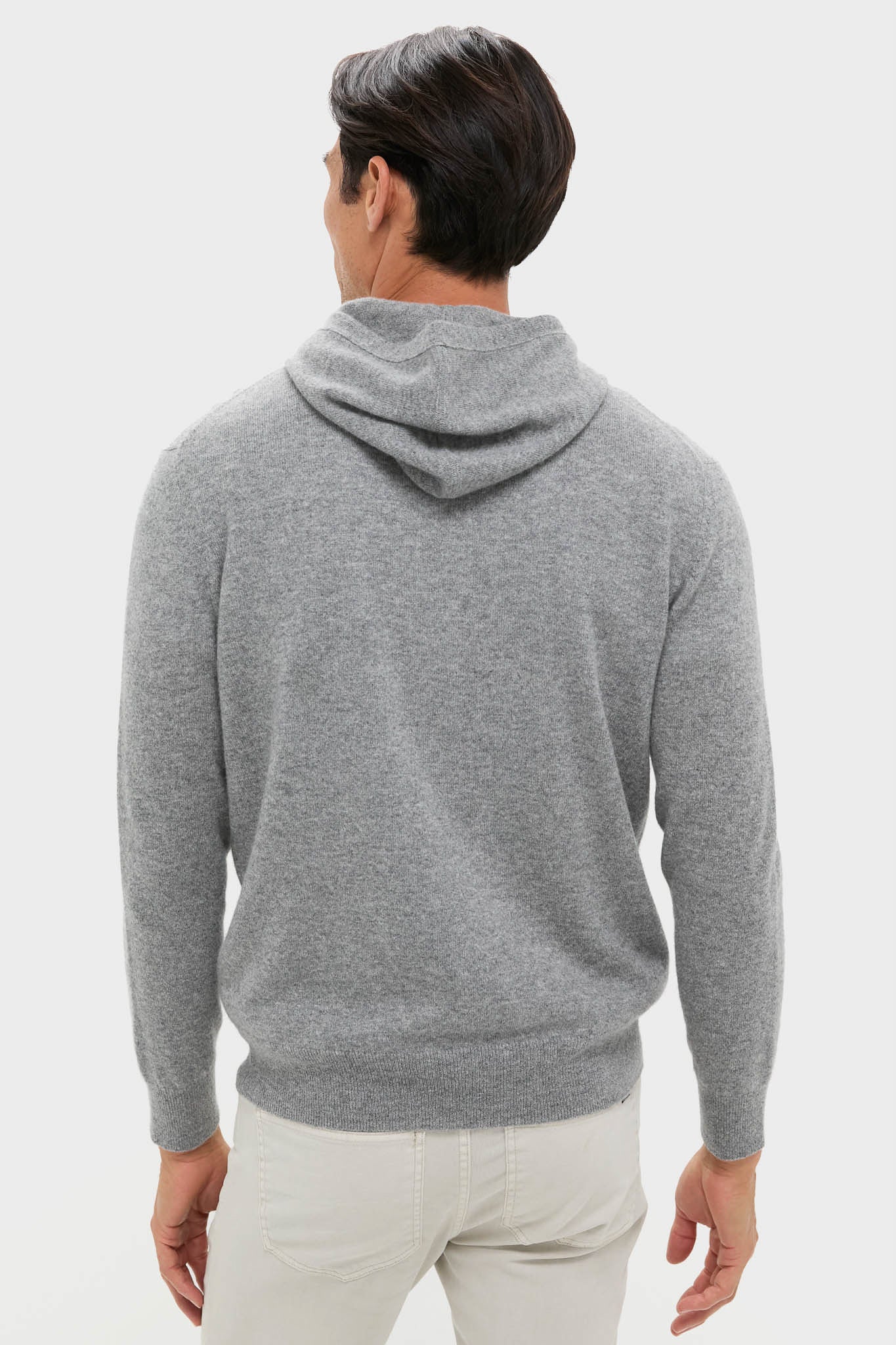 Gray Cashmere Hoodie-Beilave