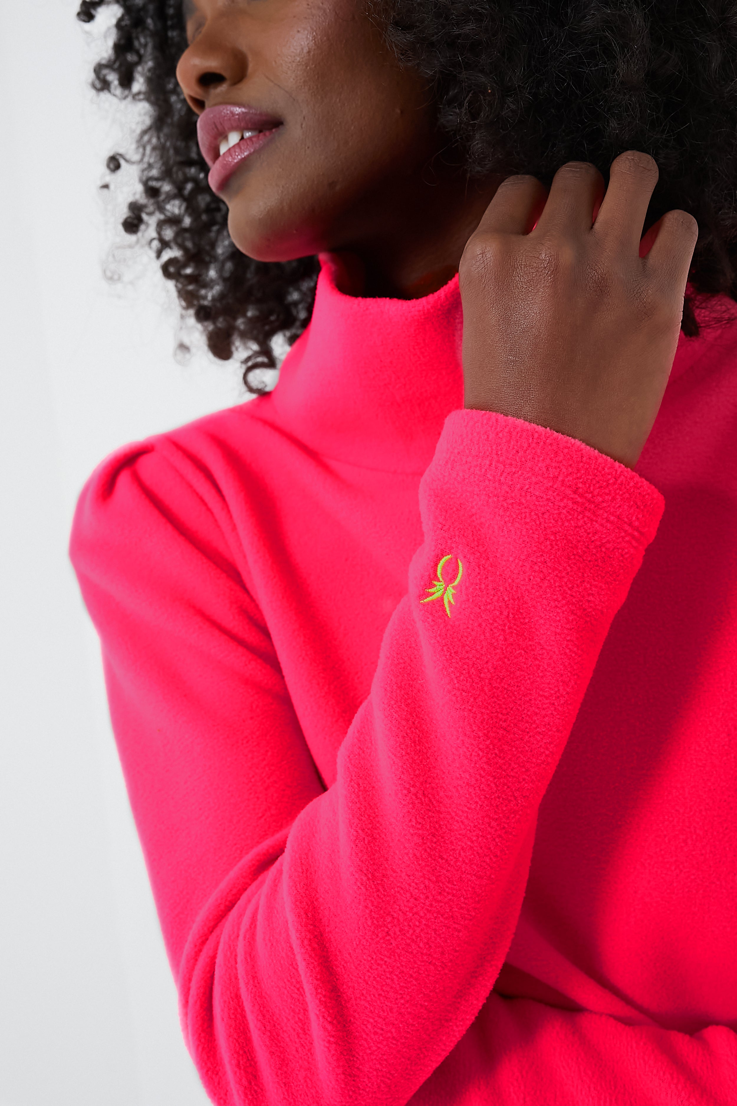 Exclusive Neon Pink Palmer Puff Sleeve Vello-Beilave