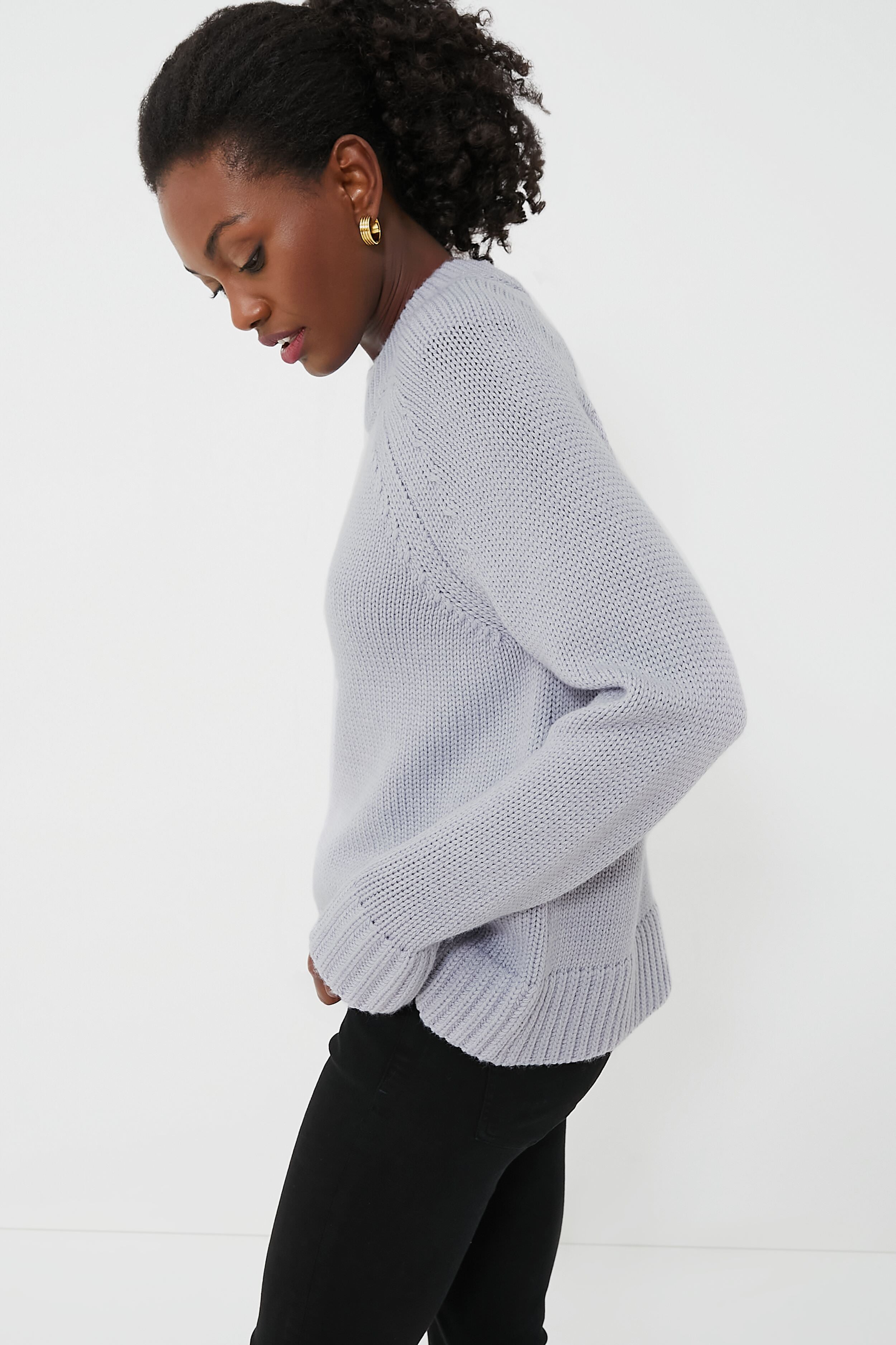 Gray Claude Crewneck Sweater-Beilave