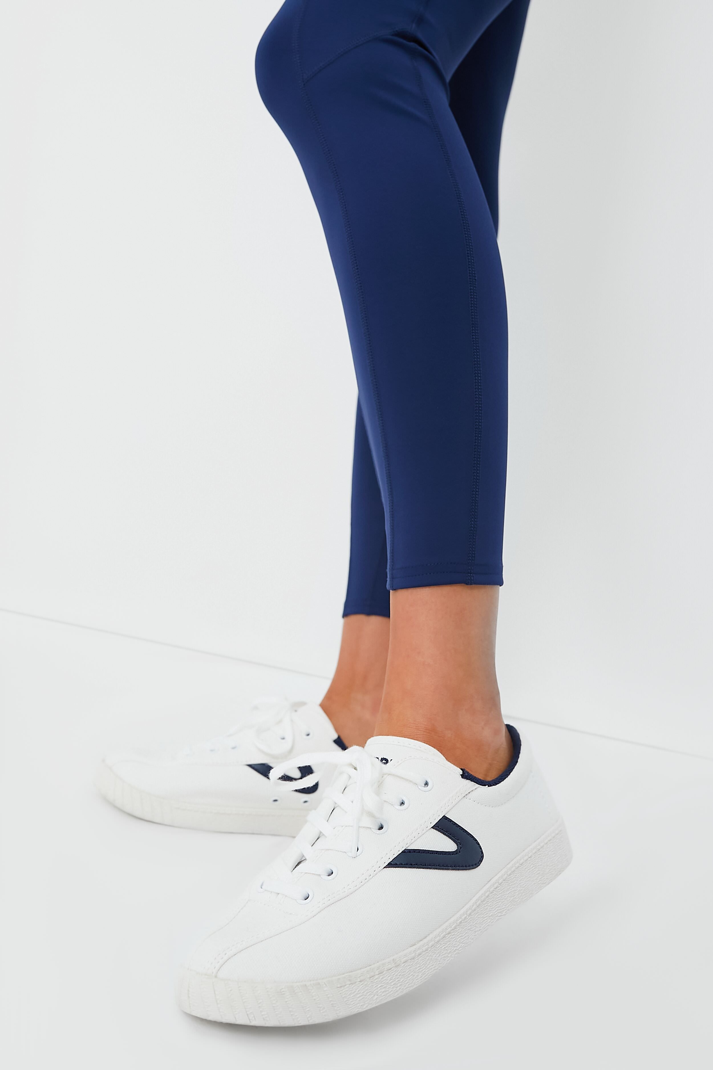 Women's Navy Nylite Canvas Sneakers-Beilave
