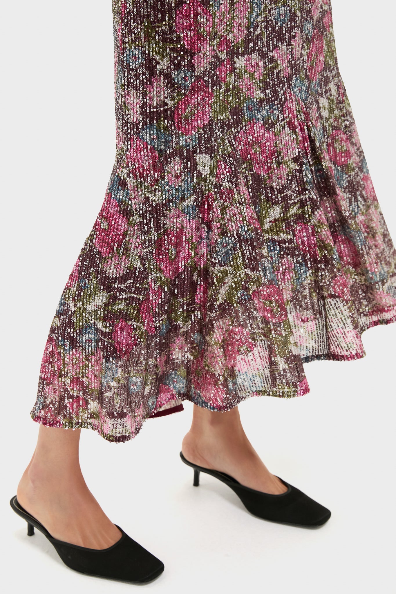 Floral Sequin Elodie Dress-Beilave