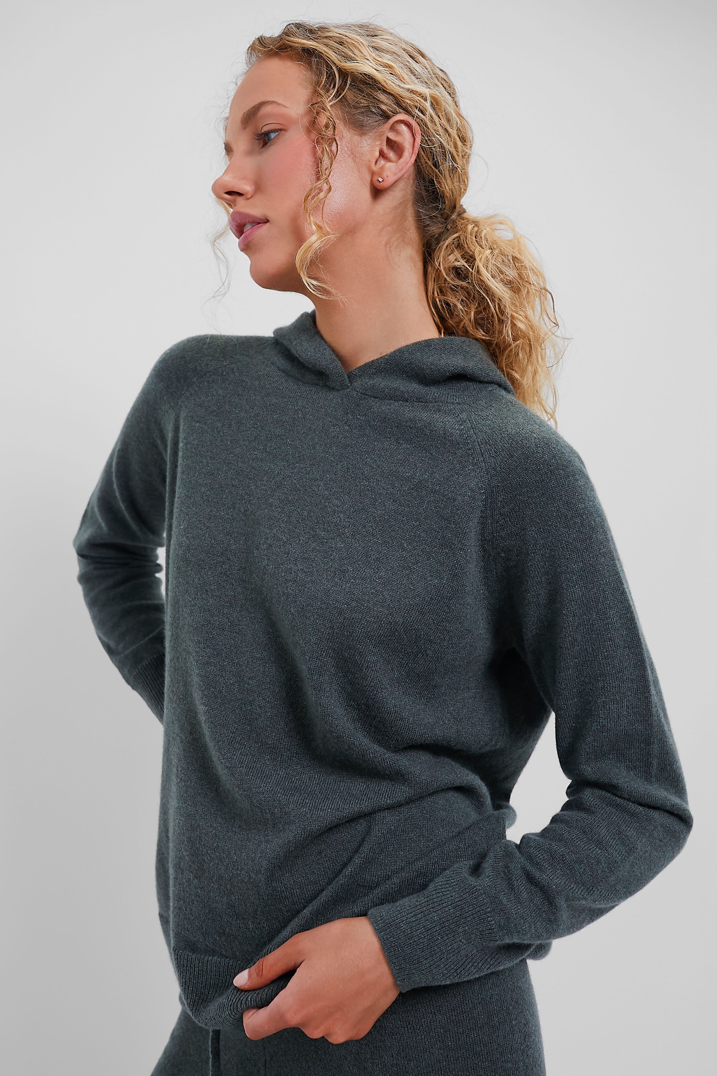 Olive Cashmere Jane Hoodie-Beilave