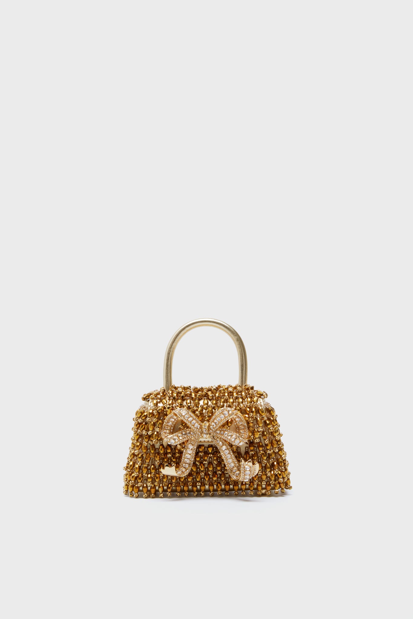Gold Crystal Embroidery Micro Bag-Beilave