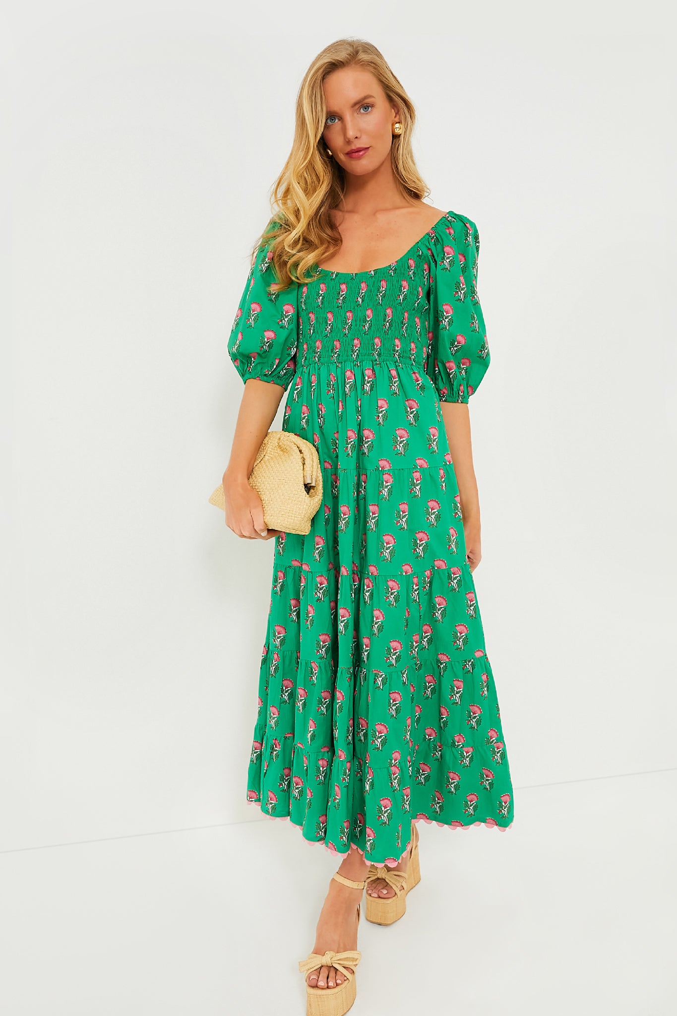 Parakeet Blossom Angelina Dress-Beilave