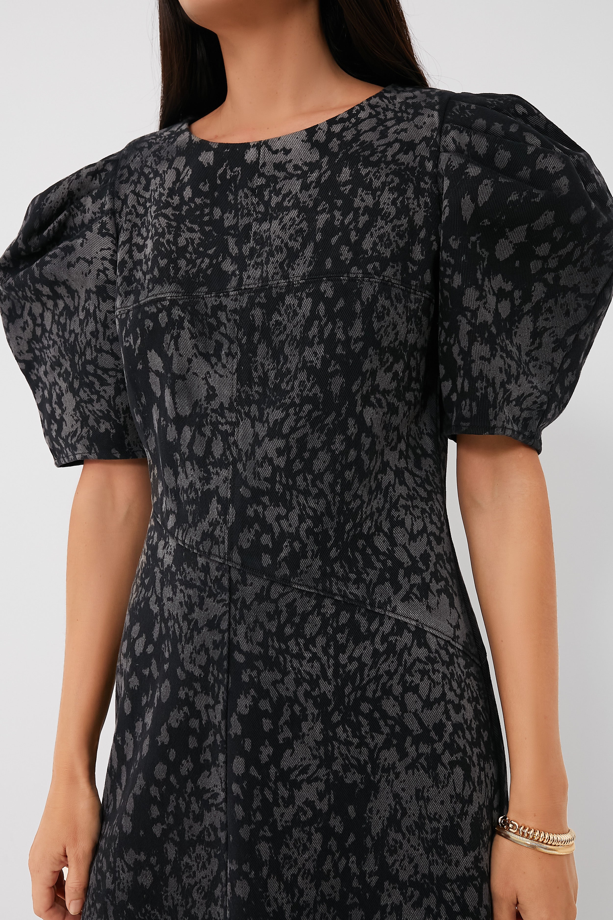 Charcoal Harlow Midi Dress-Beilave