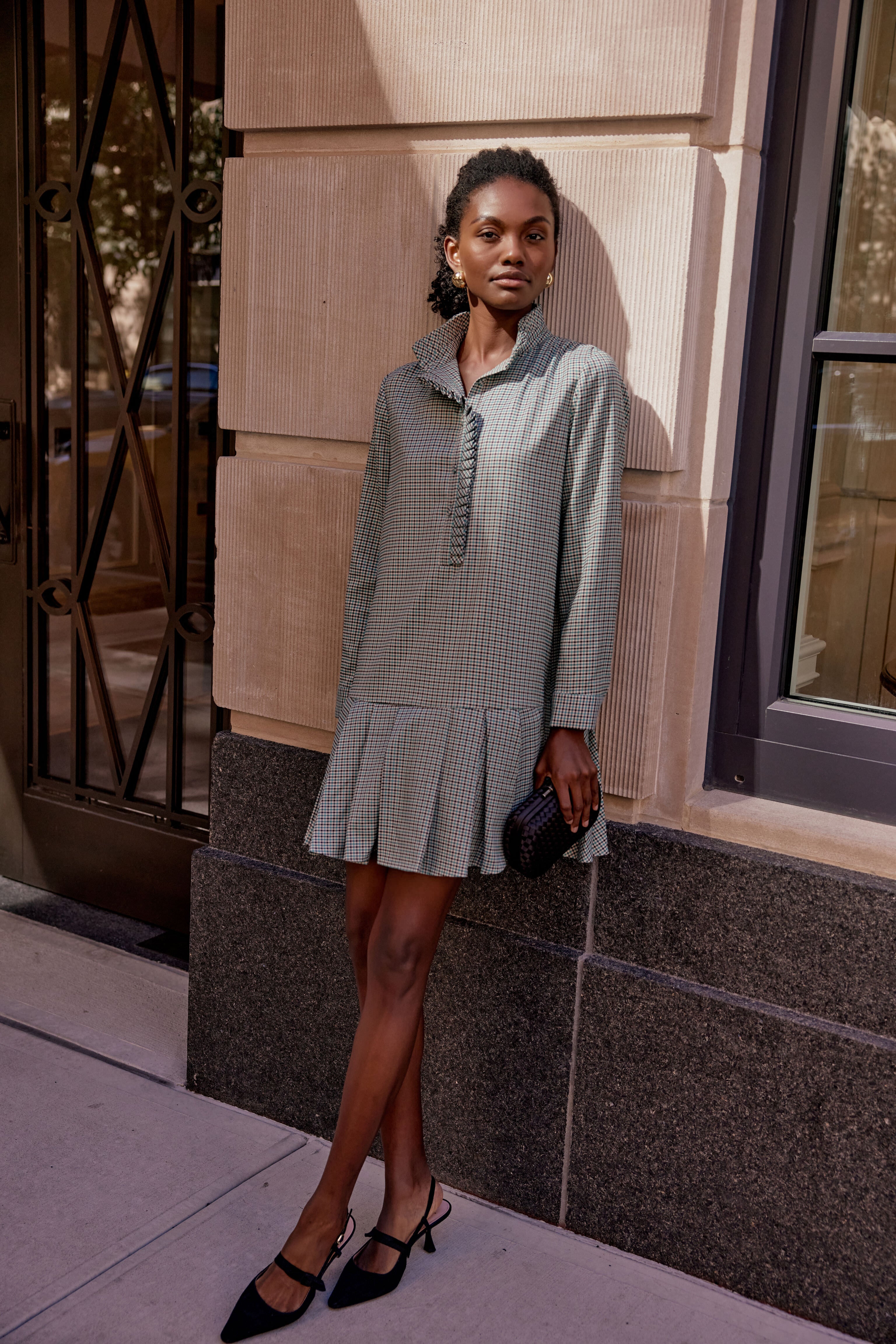 Palladian Check Tate Dress-Beilave