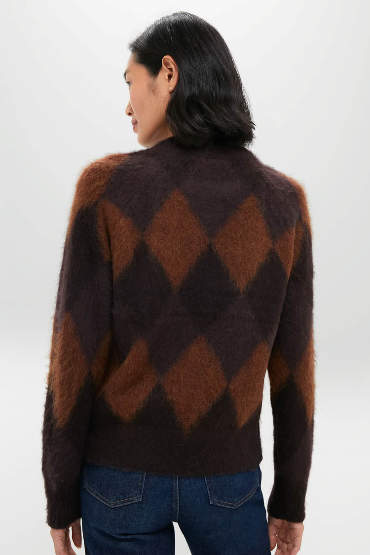 Deep Plum Bronco and Dark Umber Ezra Sweater-Beilave