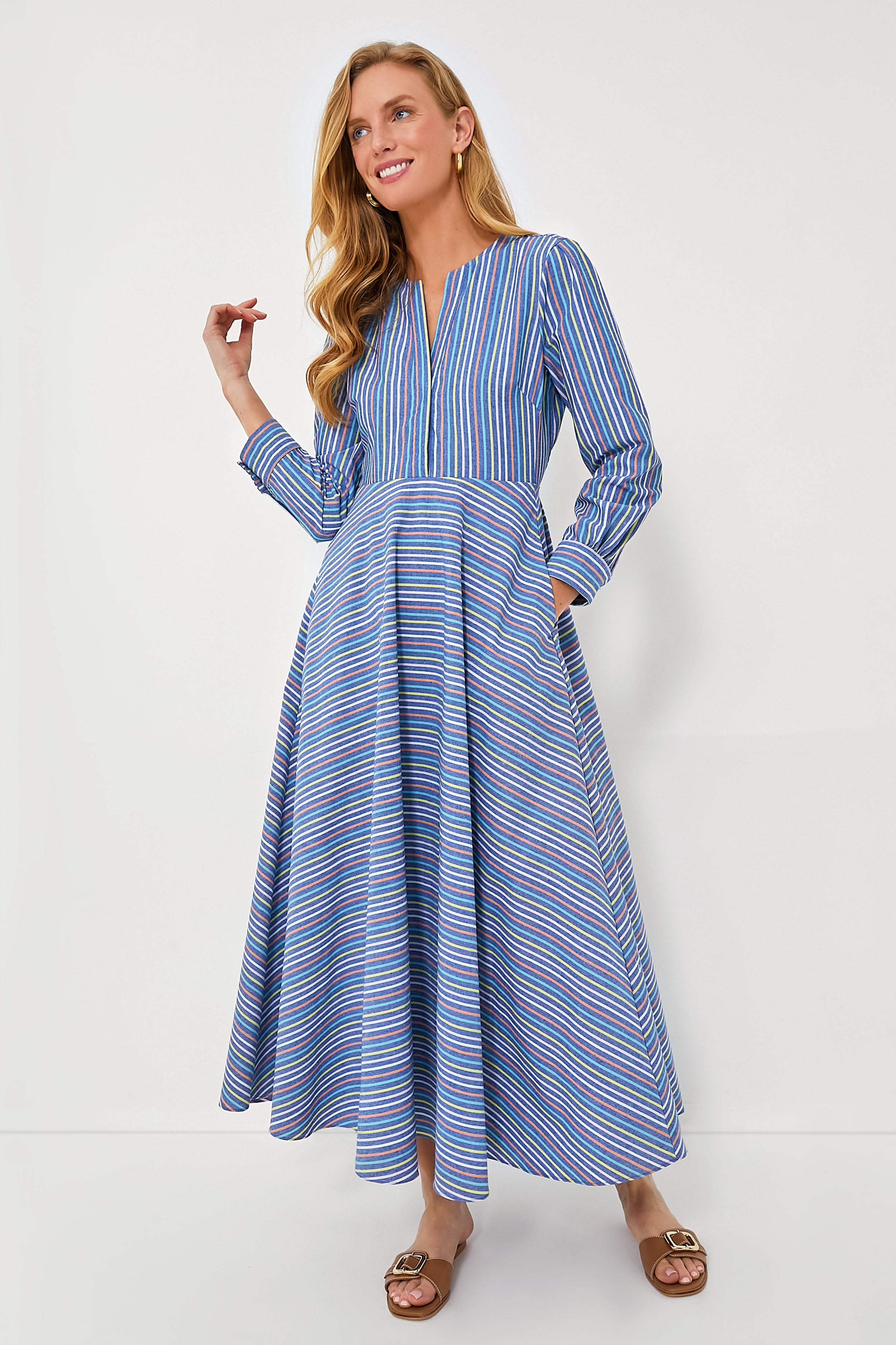 Provence Stripe Mila Dress-Beilave