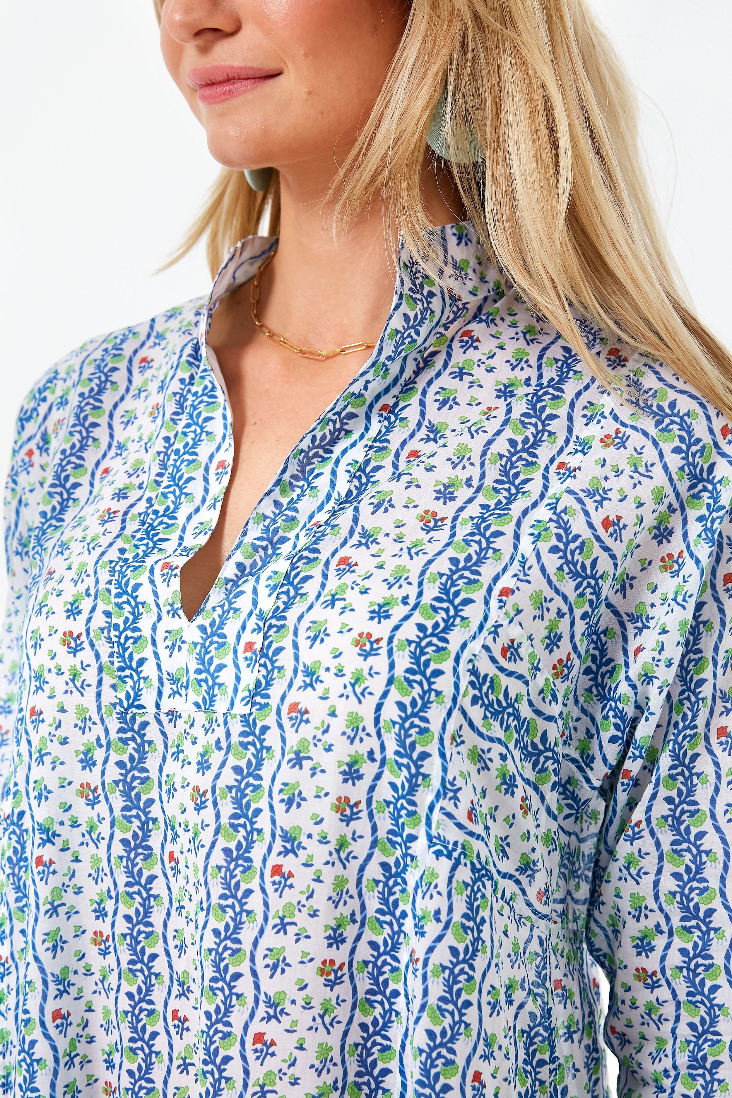 Green Floral Parvati Dress-Beilave