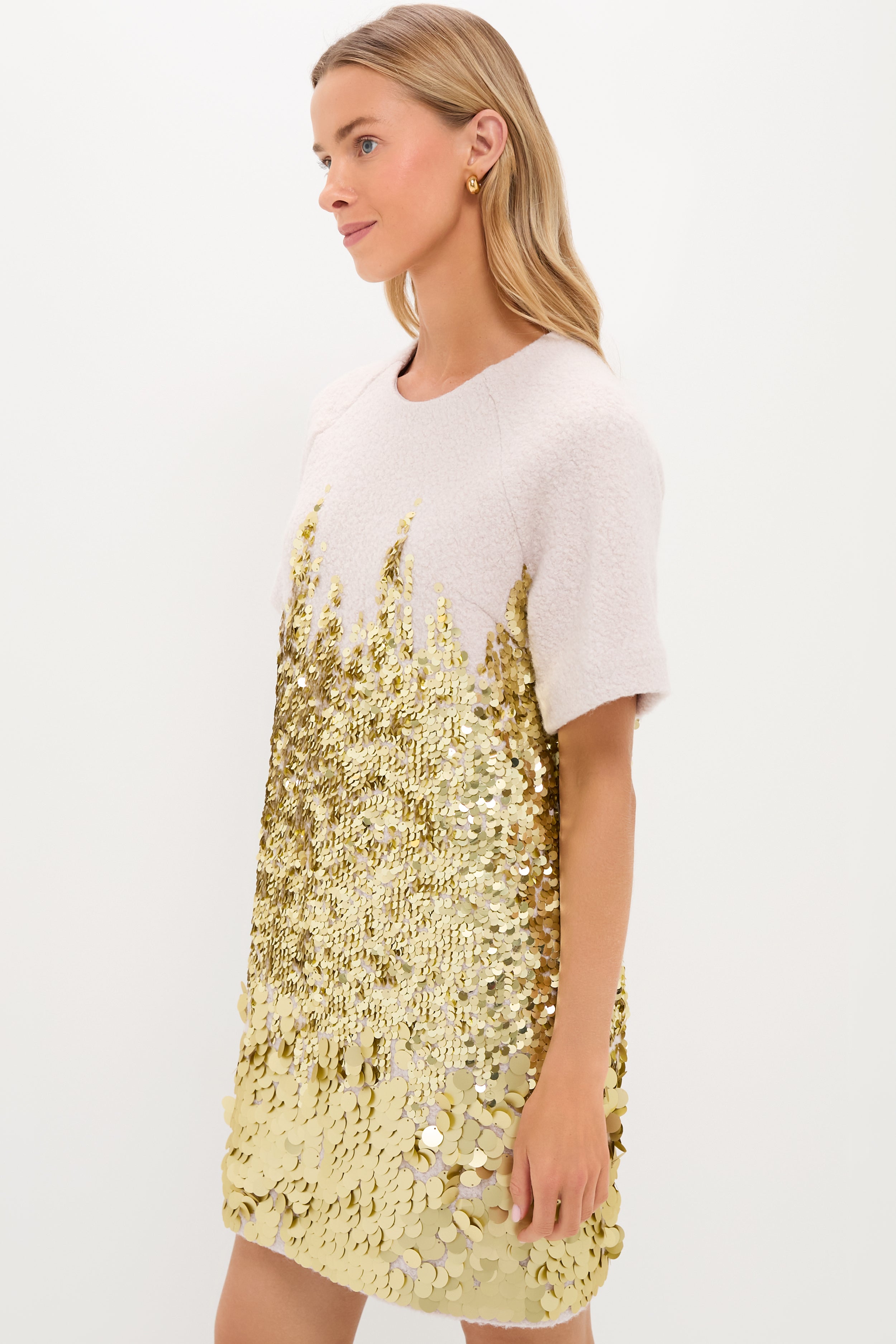 City Lights Gold Aerin Dress-Beilave