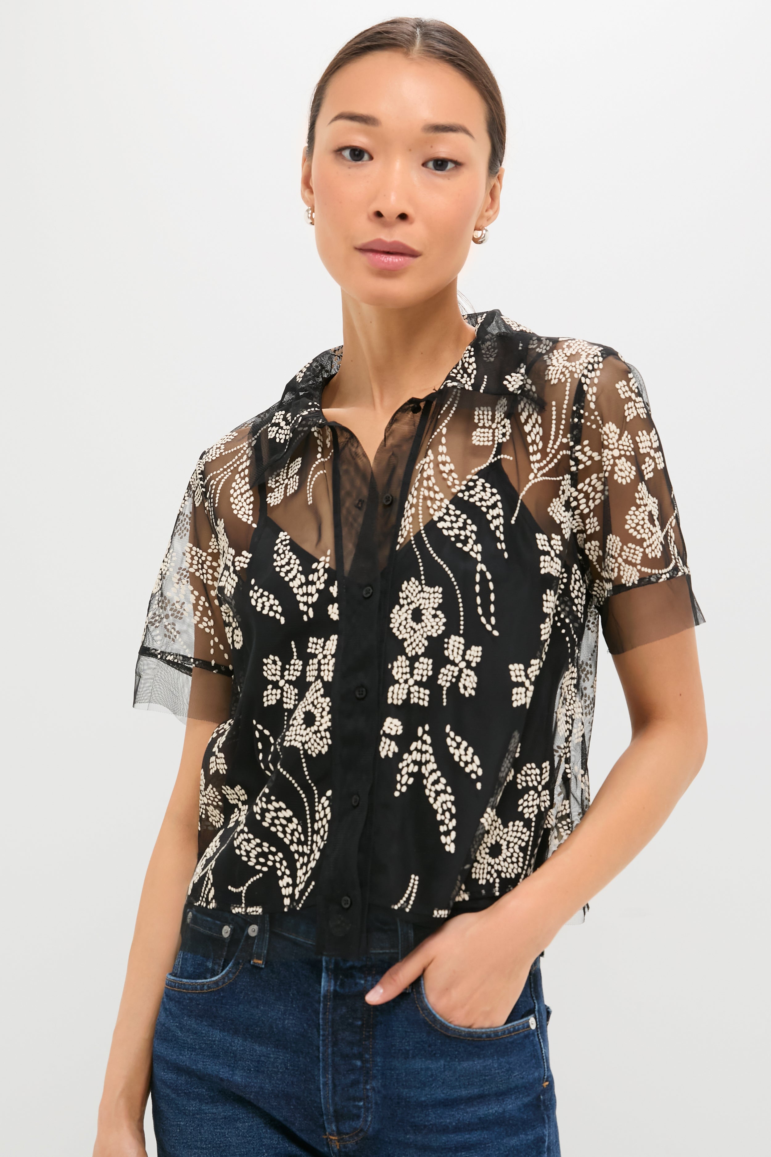 Brocade Floral The Cotillion Top-Beilave