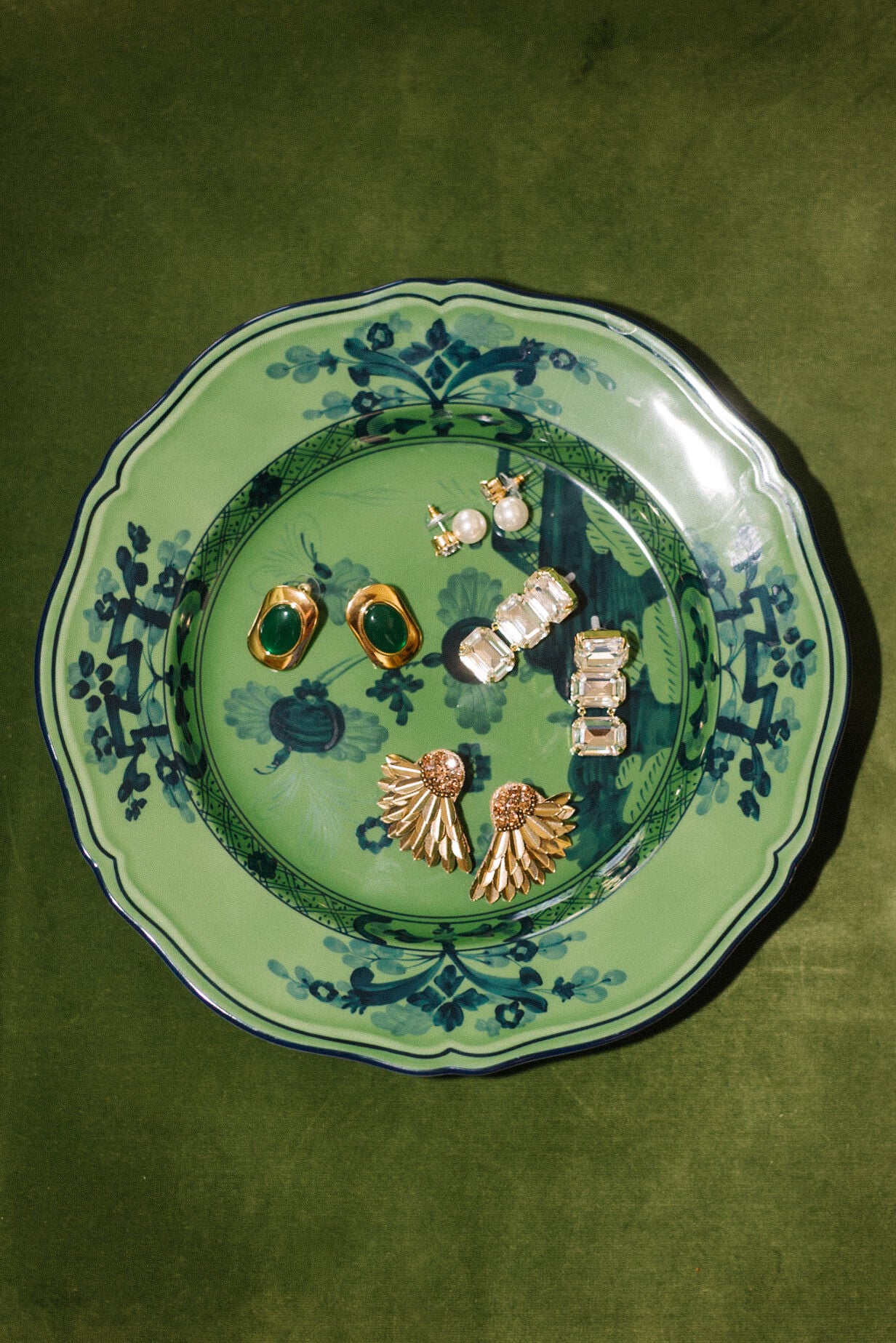 Oriente Italiano Malachite Salad Plate-Beilave
