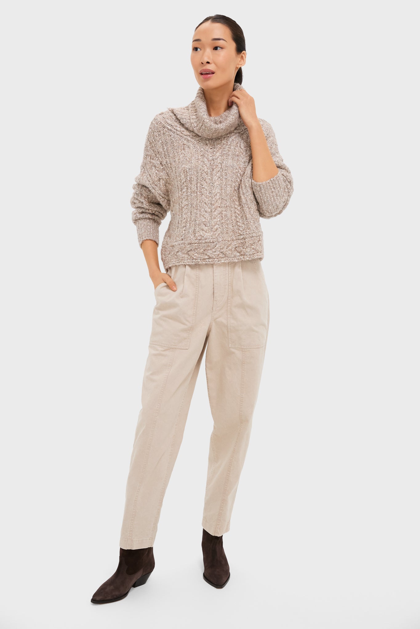 Taupe Brenda Sweater-Beilave